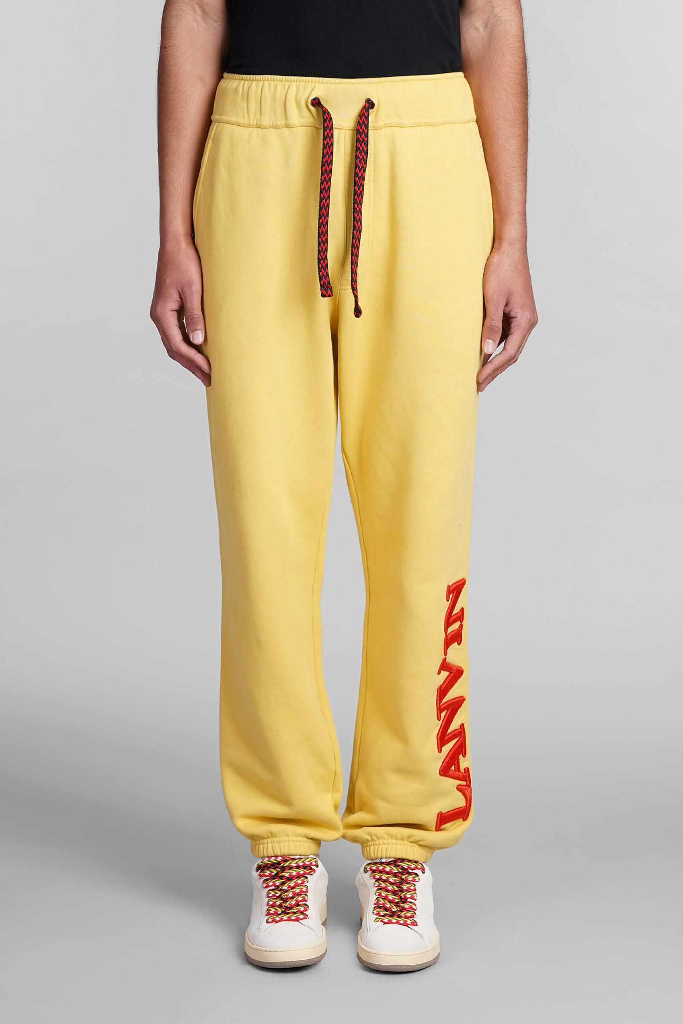 LANVIN trousers IN YELLOW COTTON