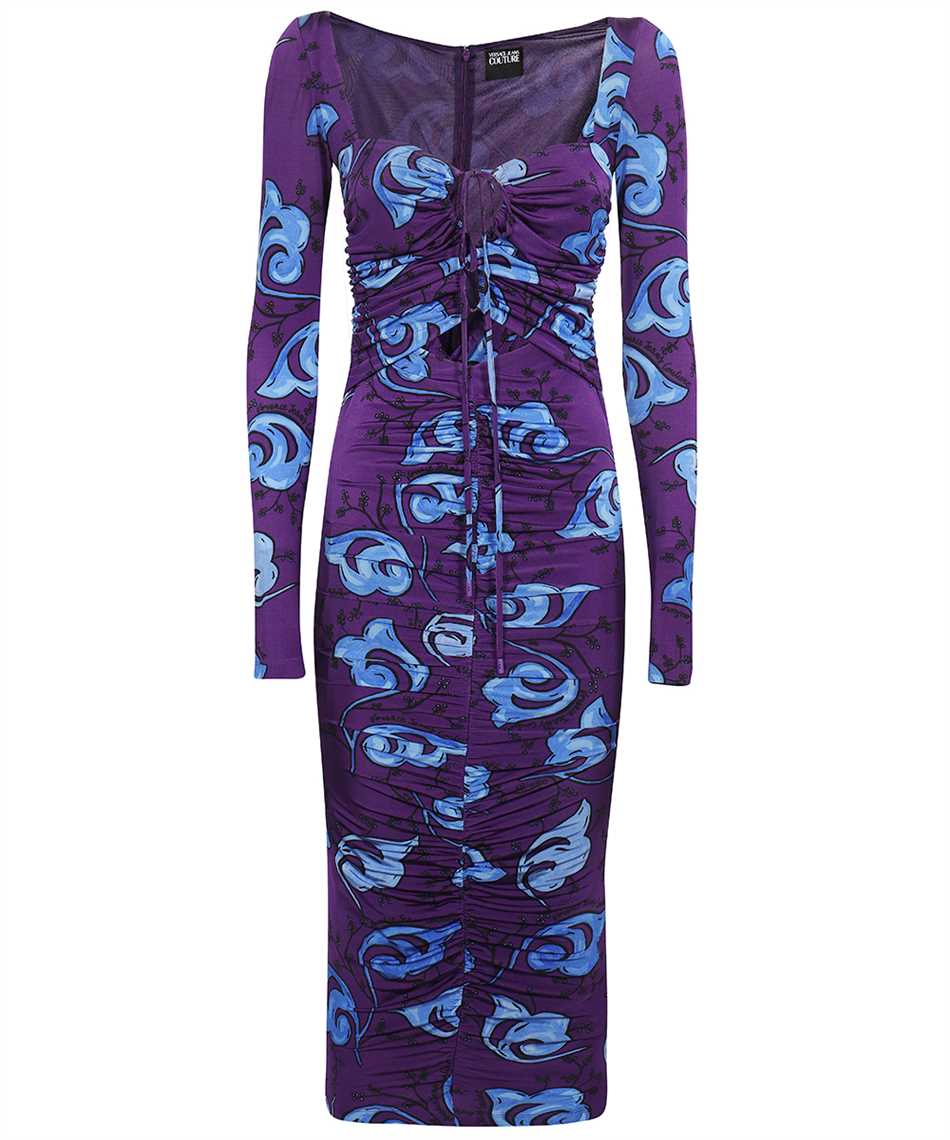 Versace Jeans Couture Viscose Blend Dress In Purple