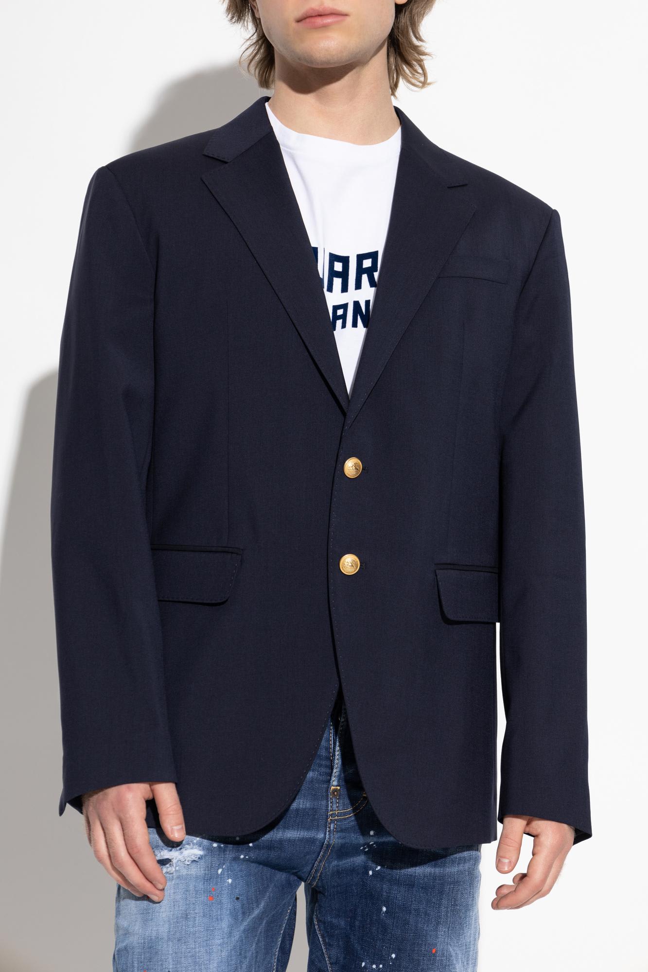 Dsquared2 Single-breasted Blazer In Blue
