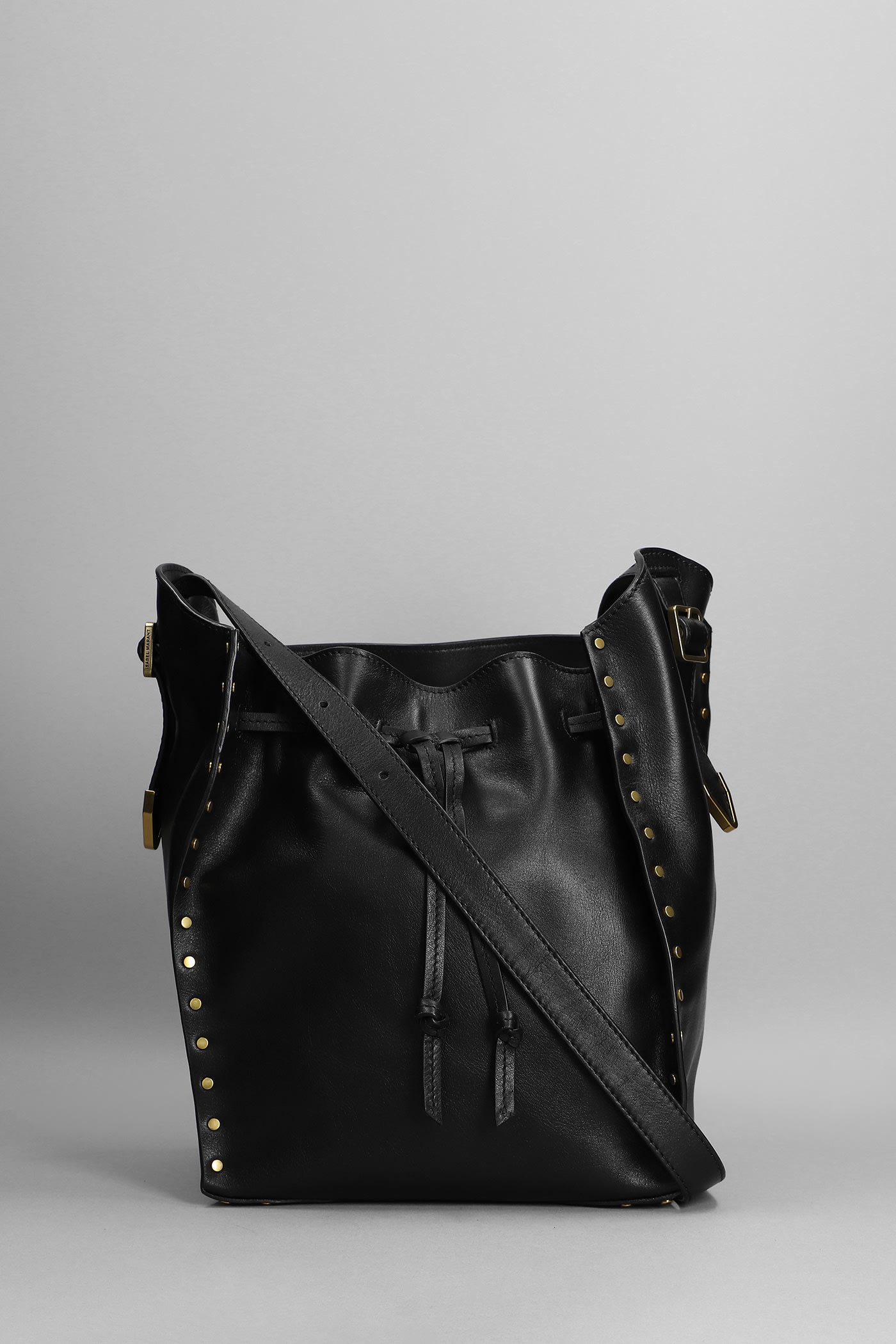 Isabel Marant Buky Shoulder Bag In Black Leather