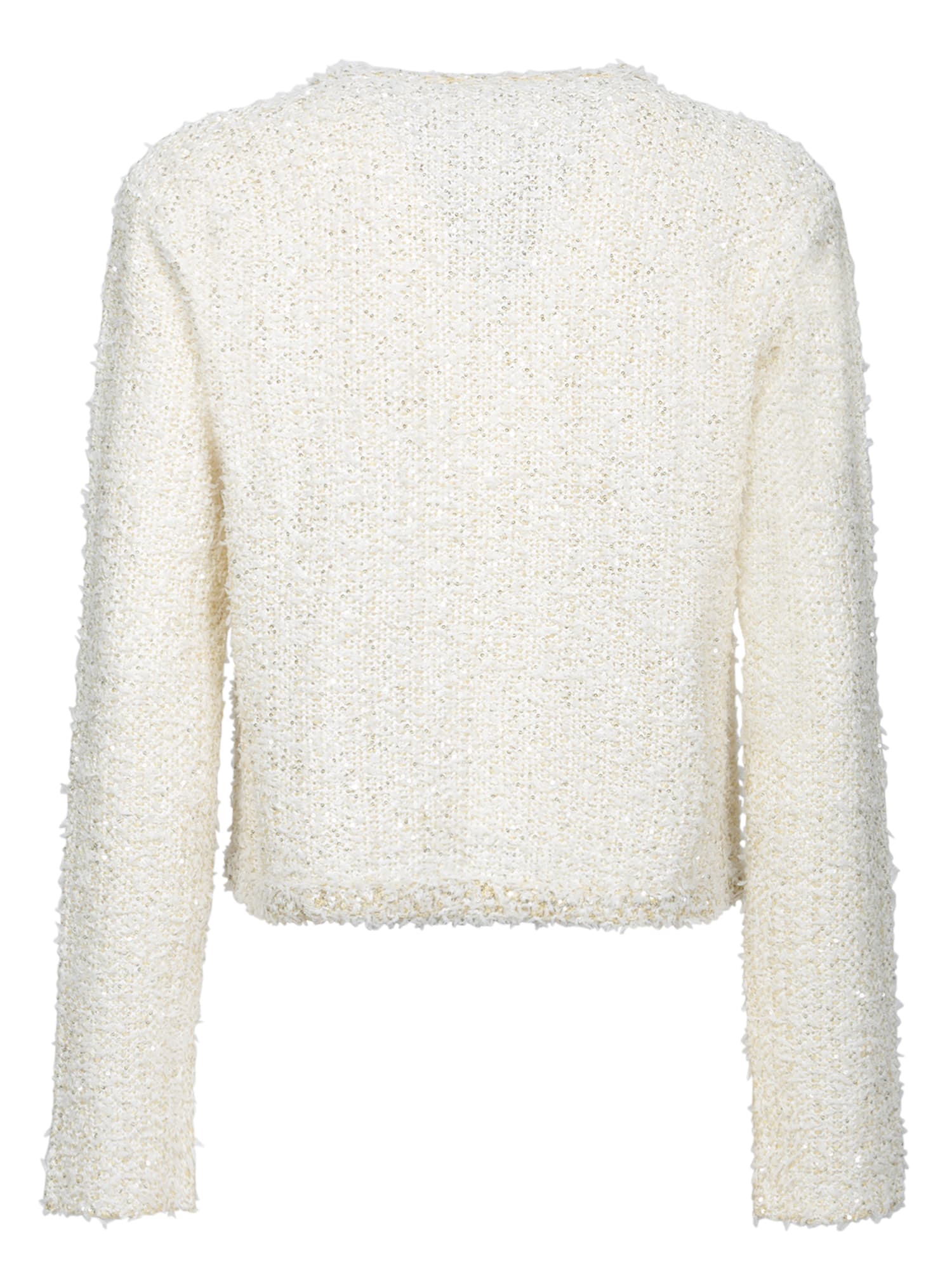 Fabiana Filippi White Cotton Knitwear In Yellow