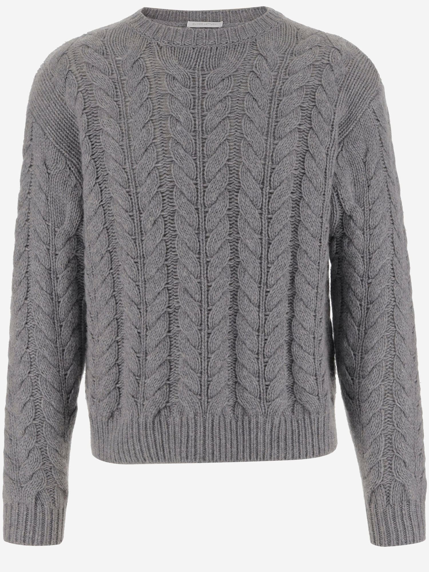 Oliver Lattughi Cashmere Sweater In Gray