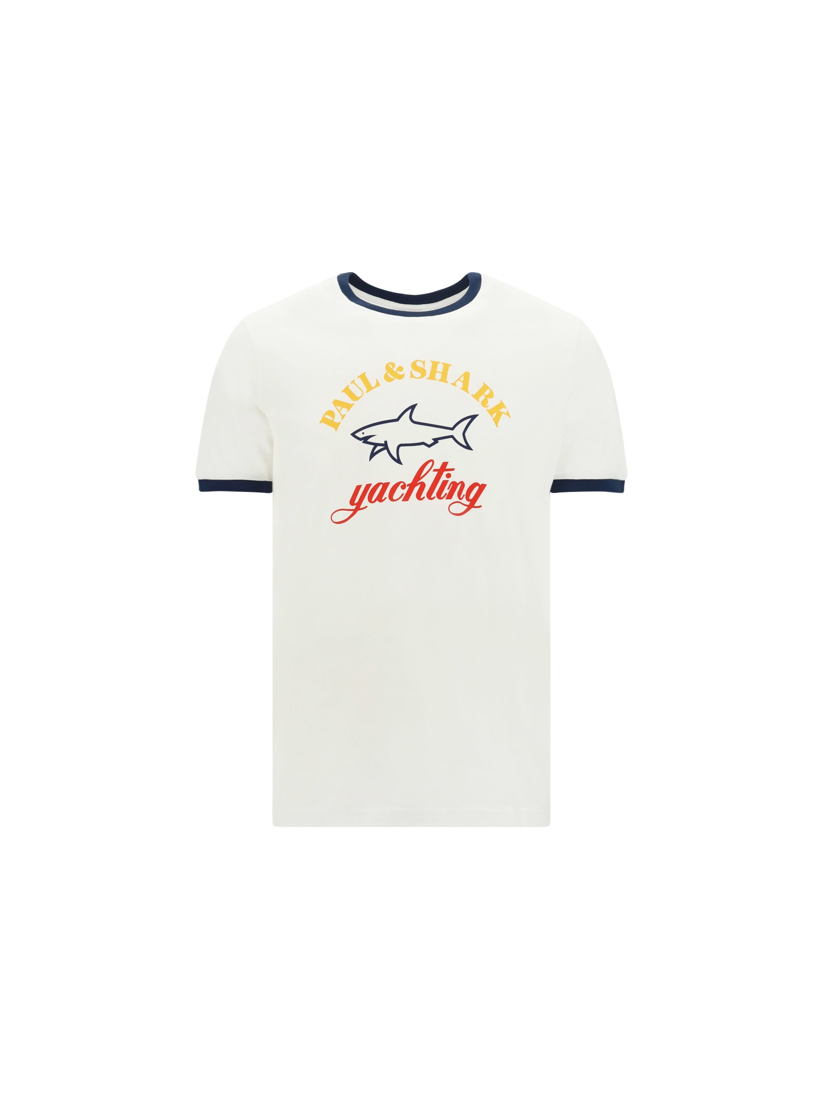 Shop Paul&amp;shark T-shirt In White