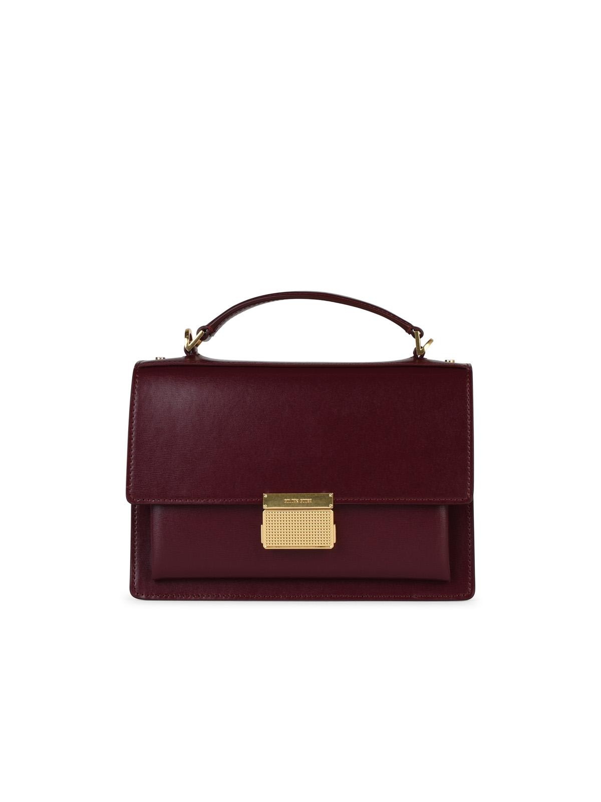 Venezia Bag In Burgundy Palmellata Leather