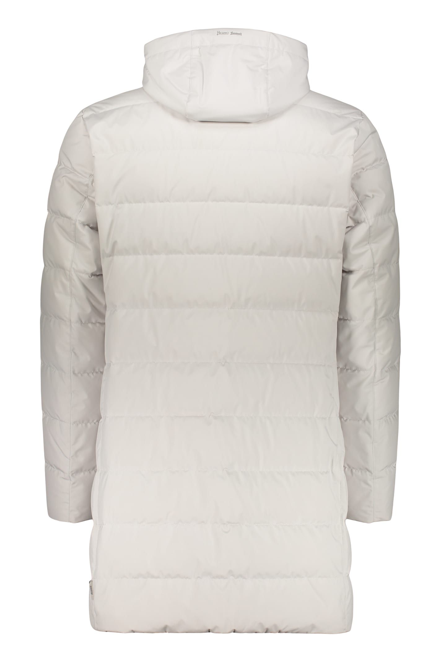 Herno Hooded Down Jacket In Neutral