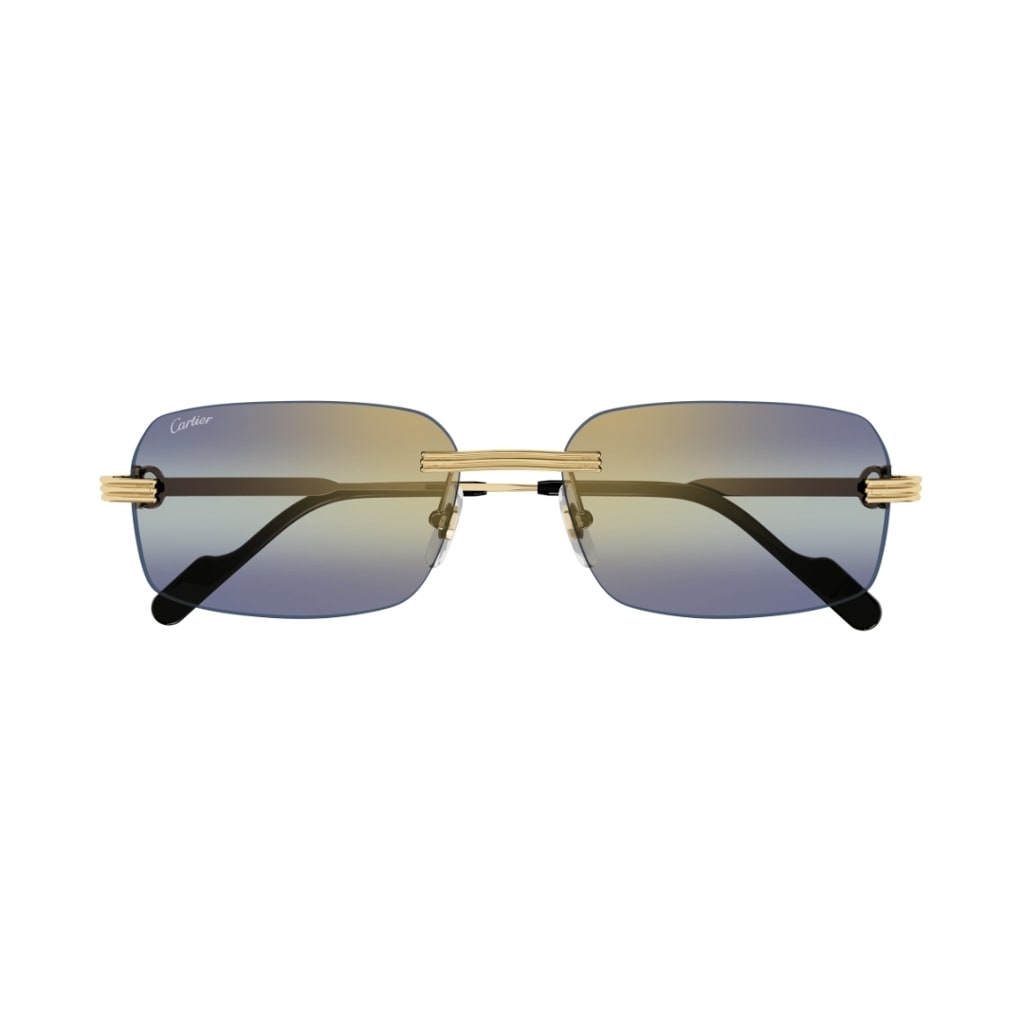 Cartier Ct0271s 006 Sunglasses In Gold