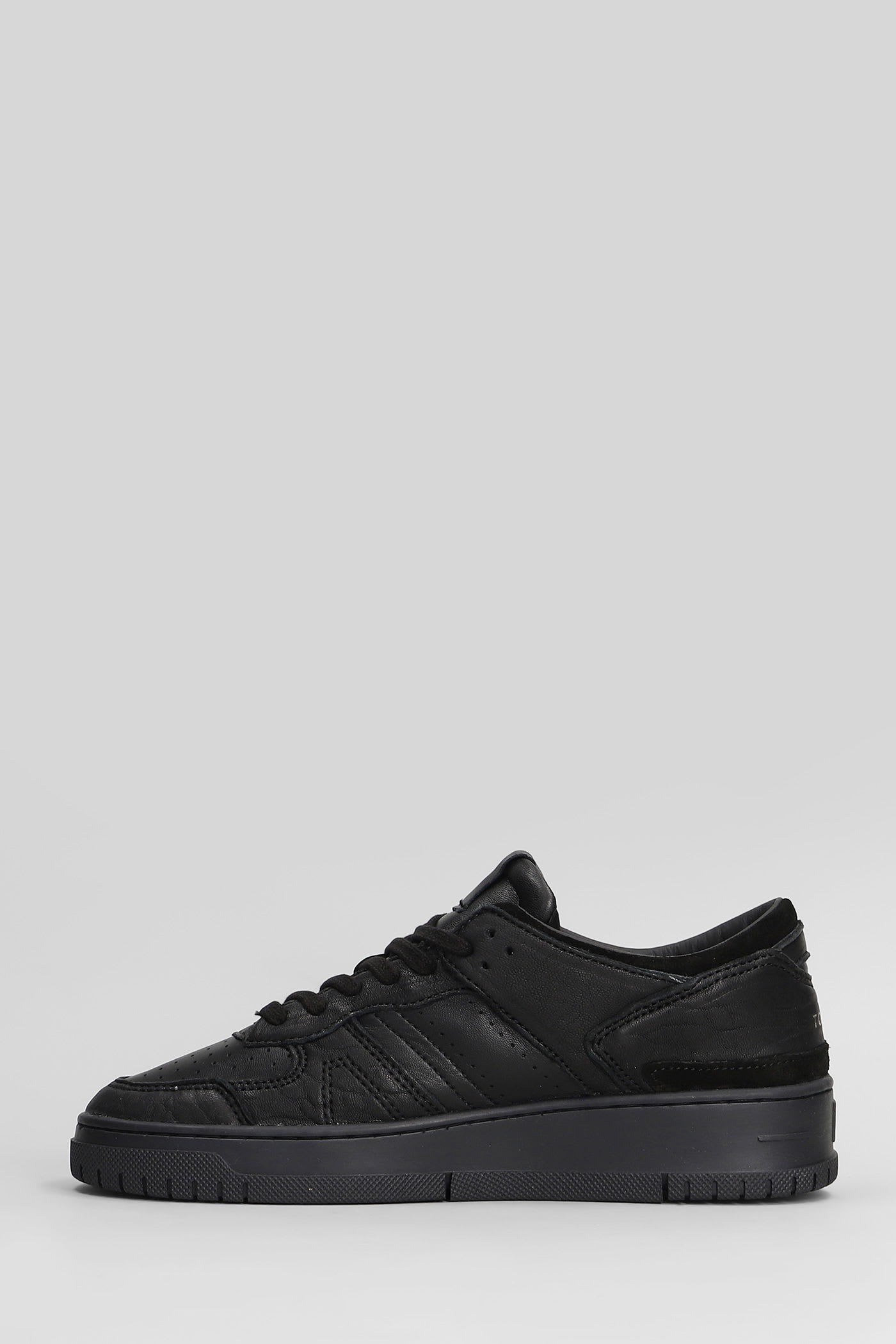 Date Torneo Nz Sneakers In Black Suede And Leather In Black