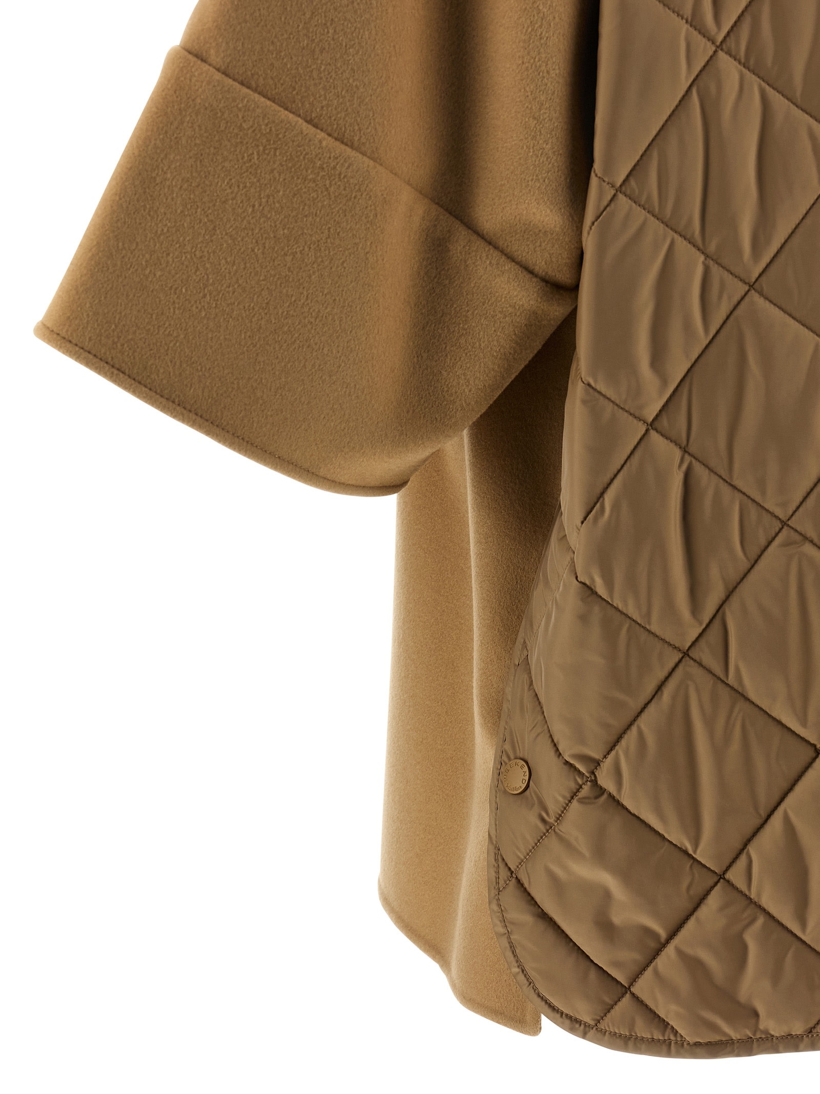 Weekend Max Mara Rufo Single-breasted Wool Coat In Brown