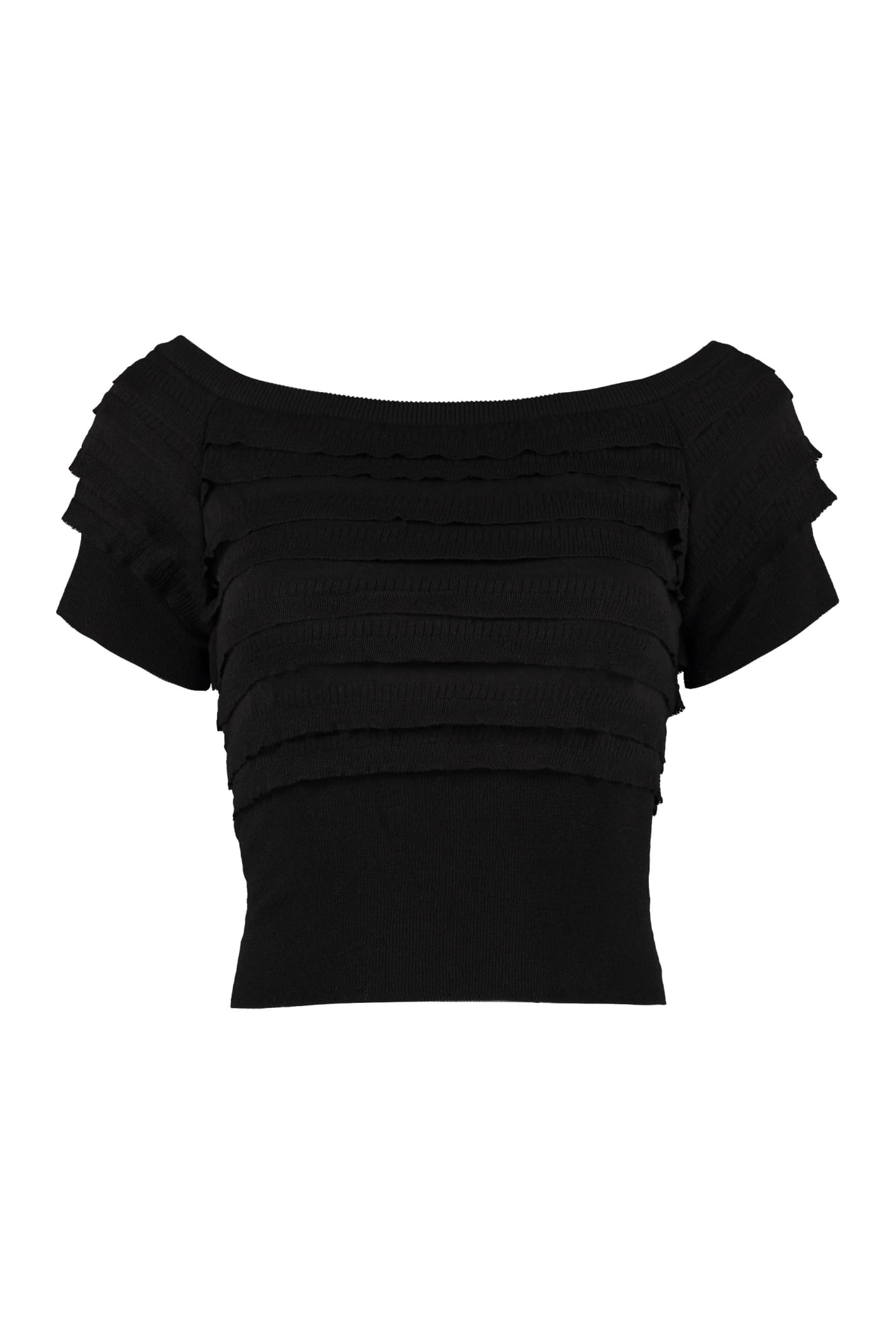 PHILOSOPHY DI LORENZO SERAFINI KNITTED VISCOSA-BLEND TOP,11215357