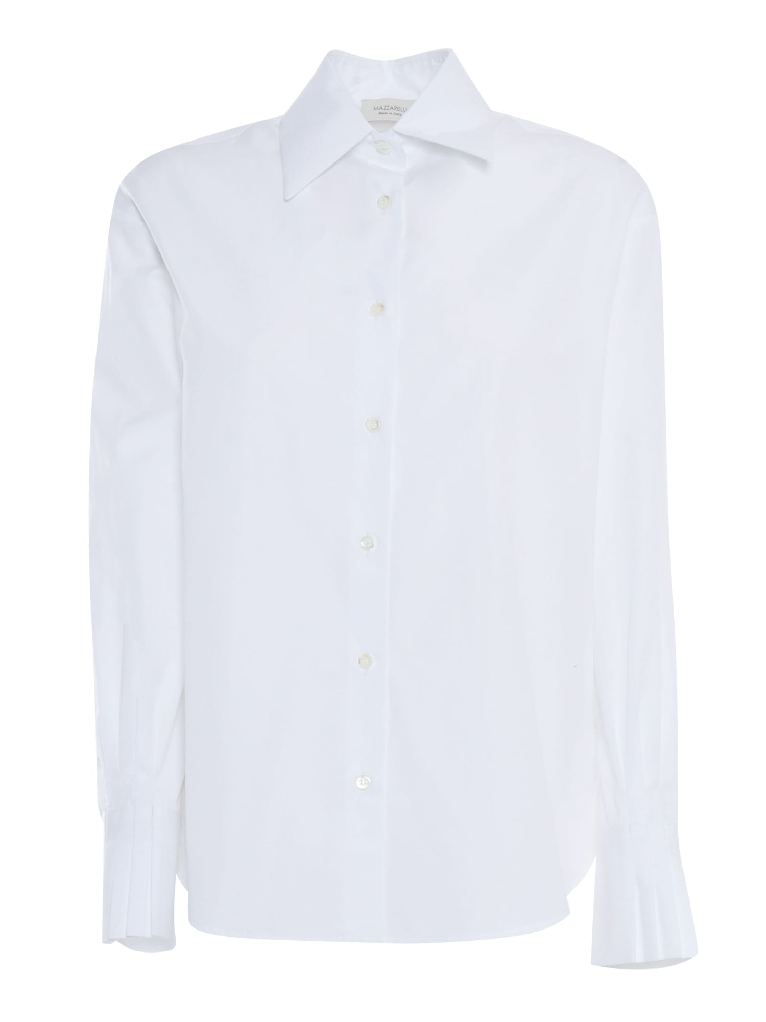 Mazzarelli Mina Cotton Shirt In White