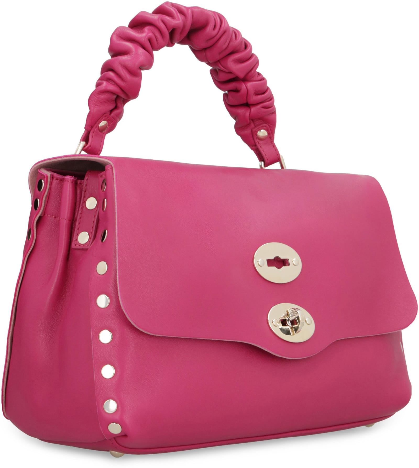 Shop Zanellato Postina S Leather Handbag In Pink