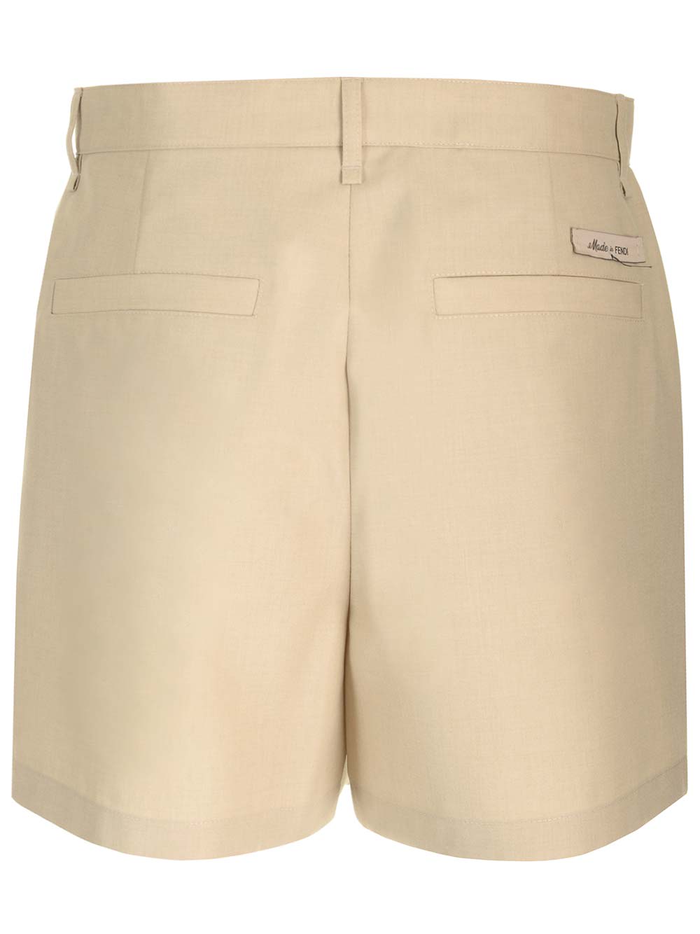 Shop Fendi Tailored Shorts In Beige