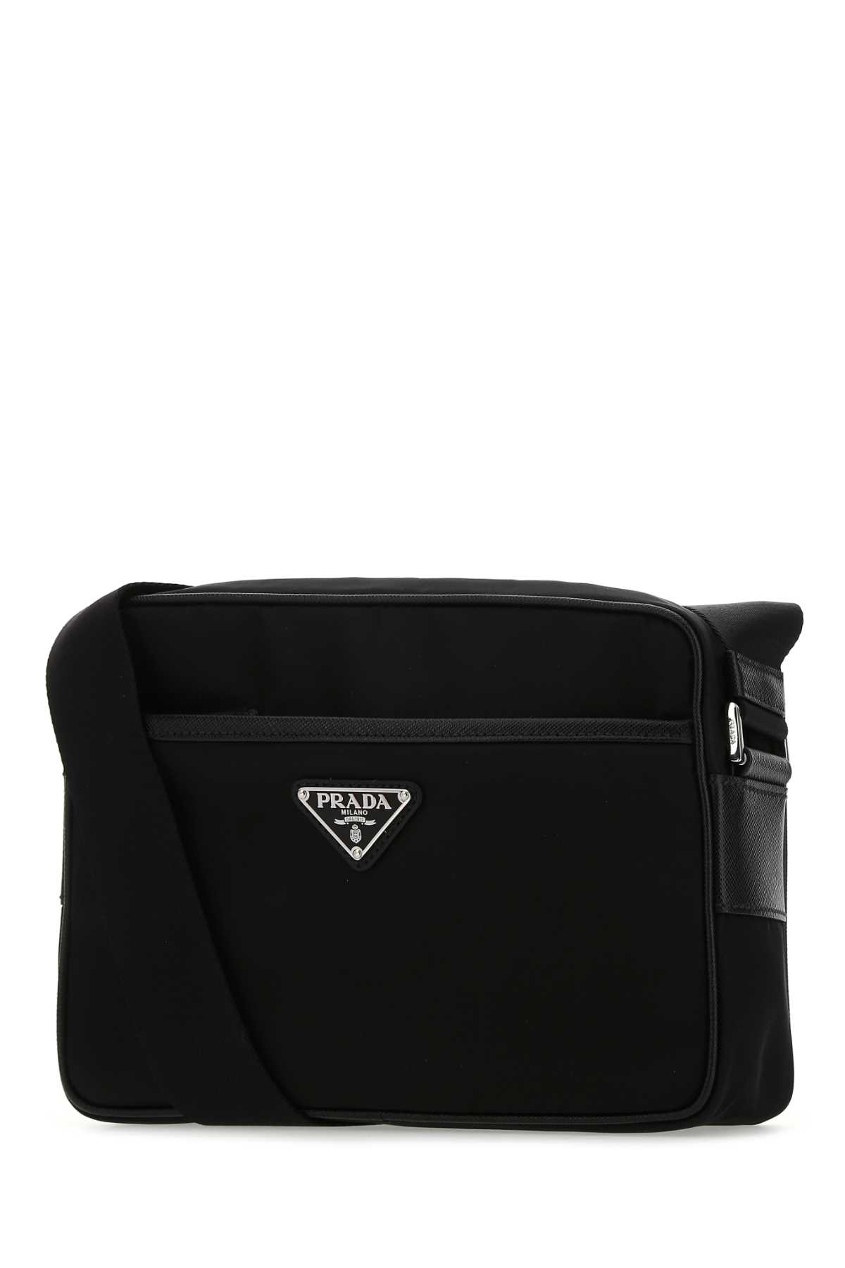 PRADA BLACK RE-NYLON CROSSBODY BAG