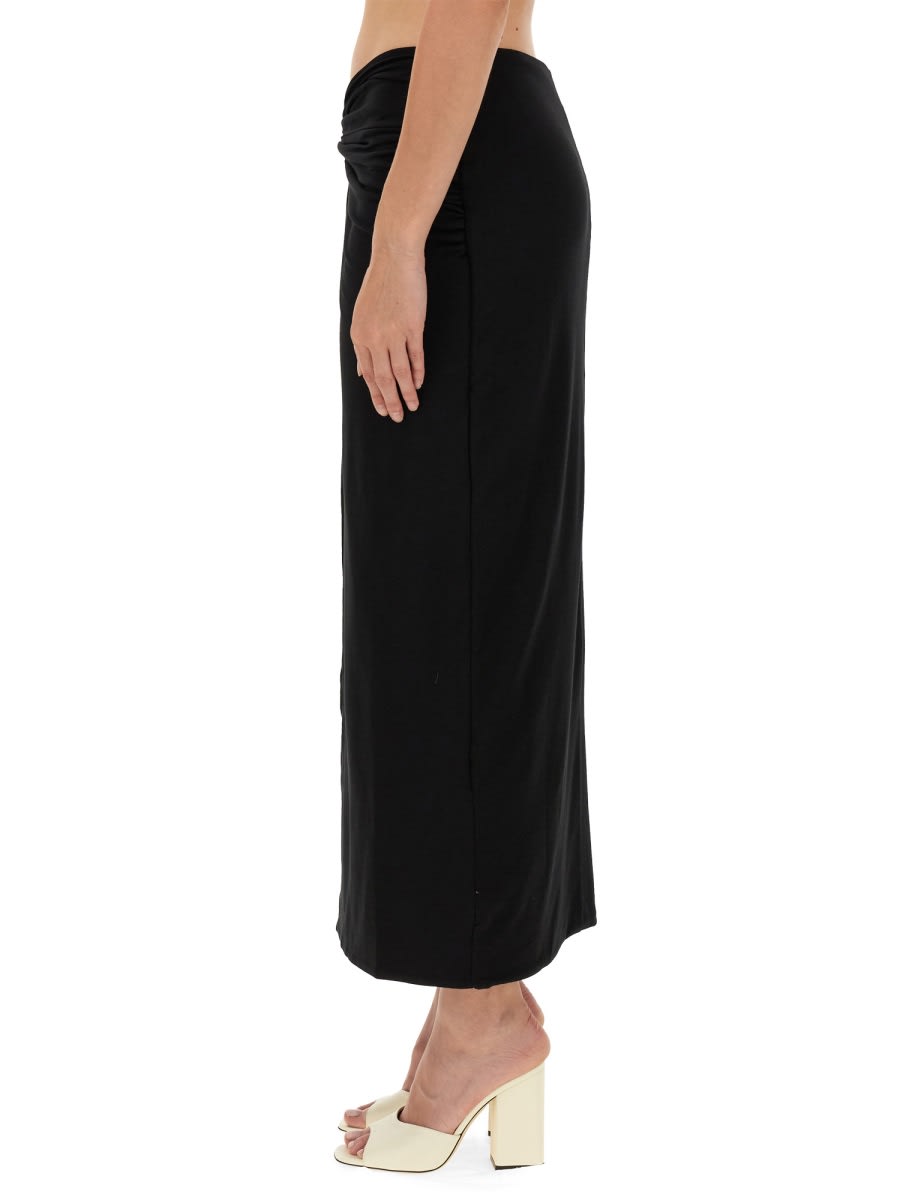 Rotate Birger Christensen Rotate Birgerchristensen Twisted Skirt In Black