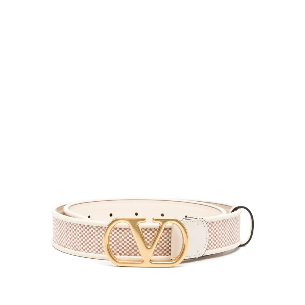 Valentino Neutral Belts In White