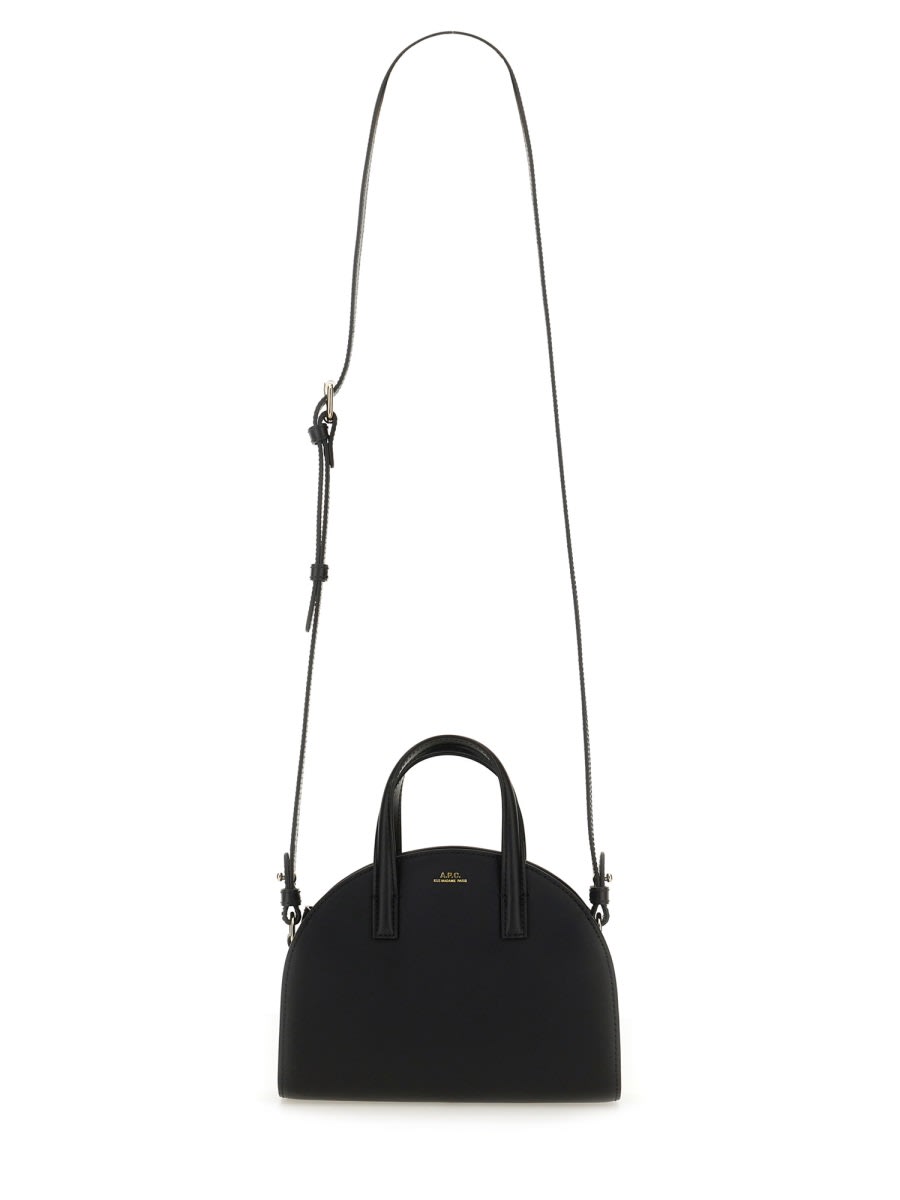 Apc A.p.c. Curved Silhouette Tote Bag In Black