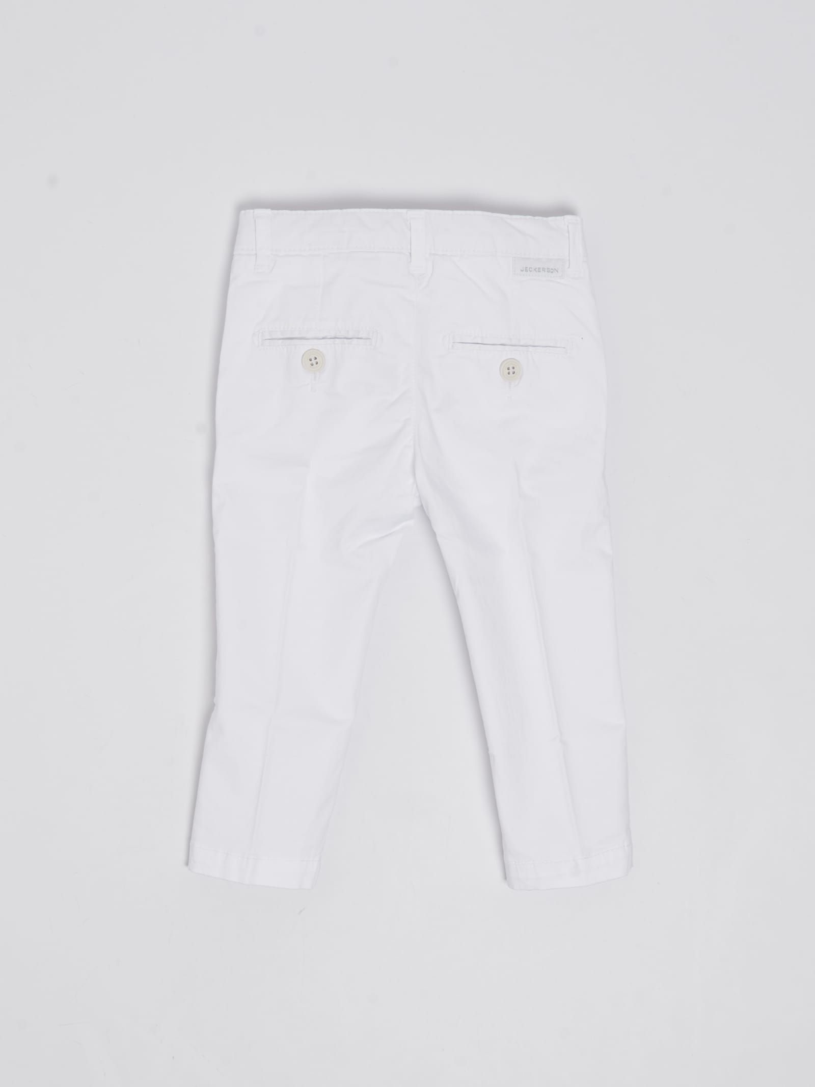 Shop Jeckerson Trousers Trousers In Bianco