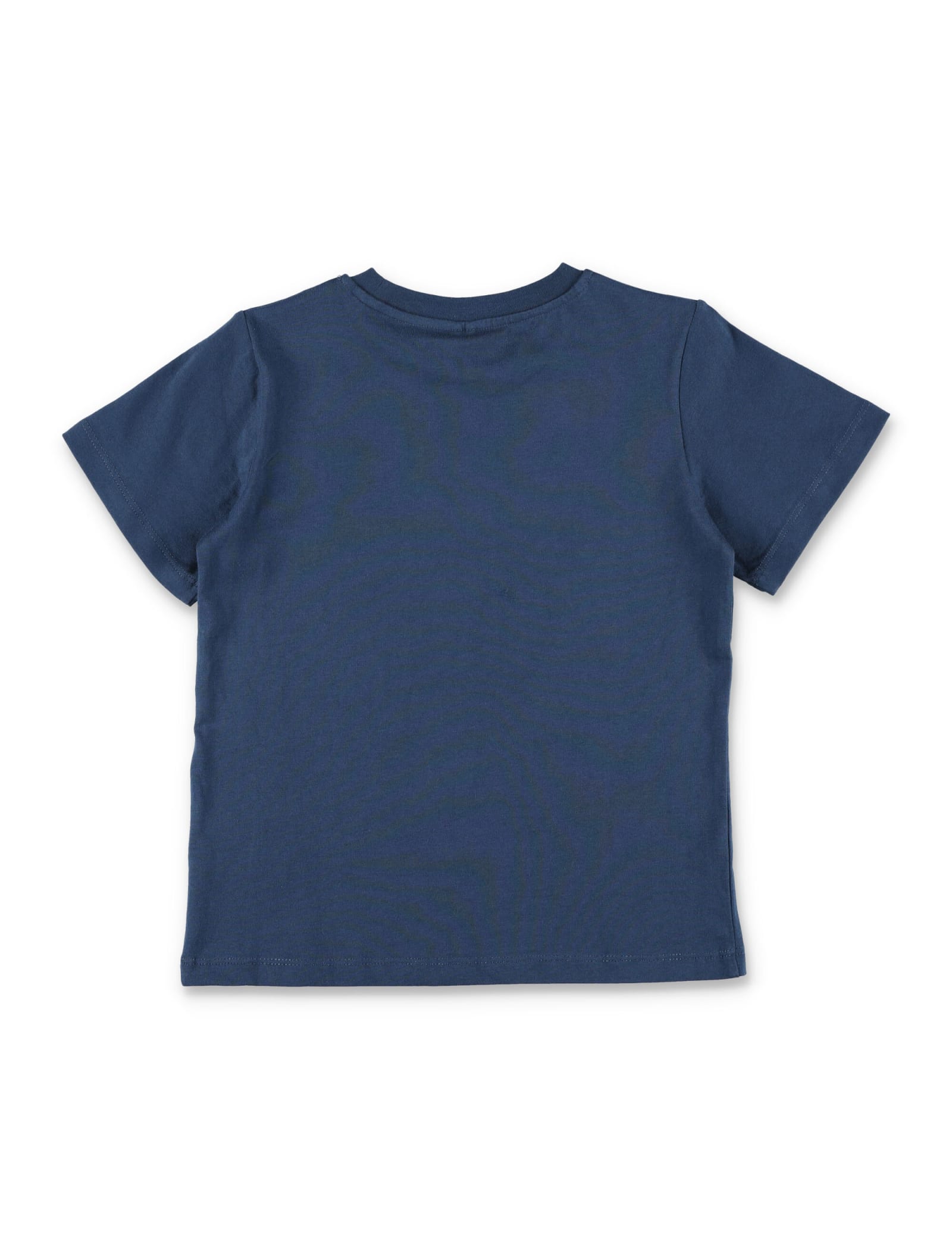 Shop Stella Mccartney Circle Logo T-shirt In Blue