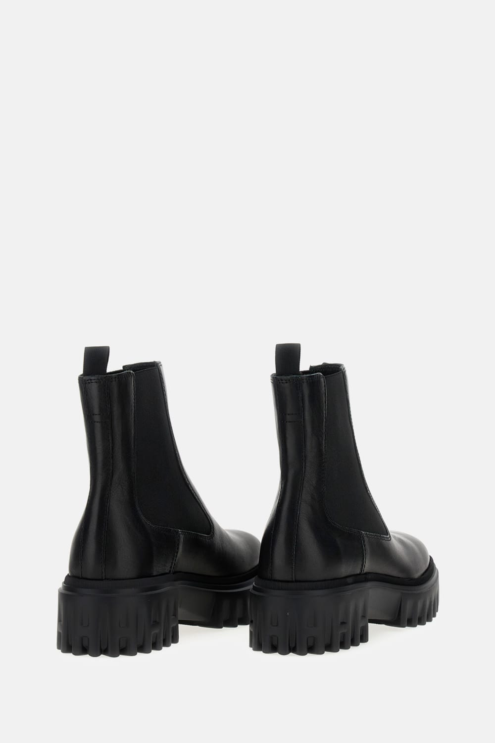 Hogan Elastic-panel Platform Chelsea Boots In Black
