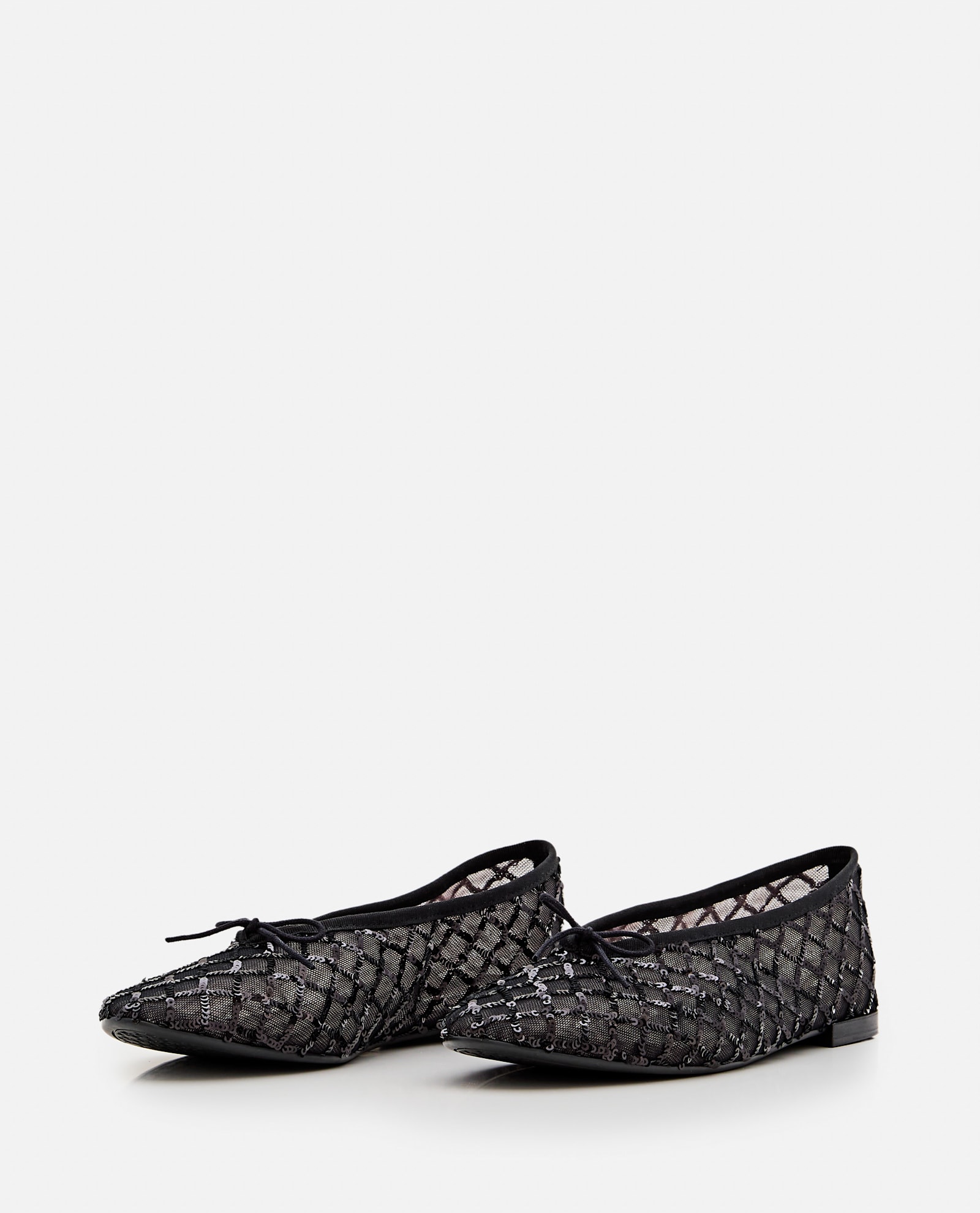 Repetto Black Lilouh Almond-toe Ballerina Flats In Black