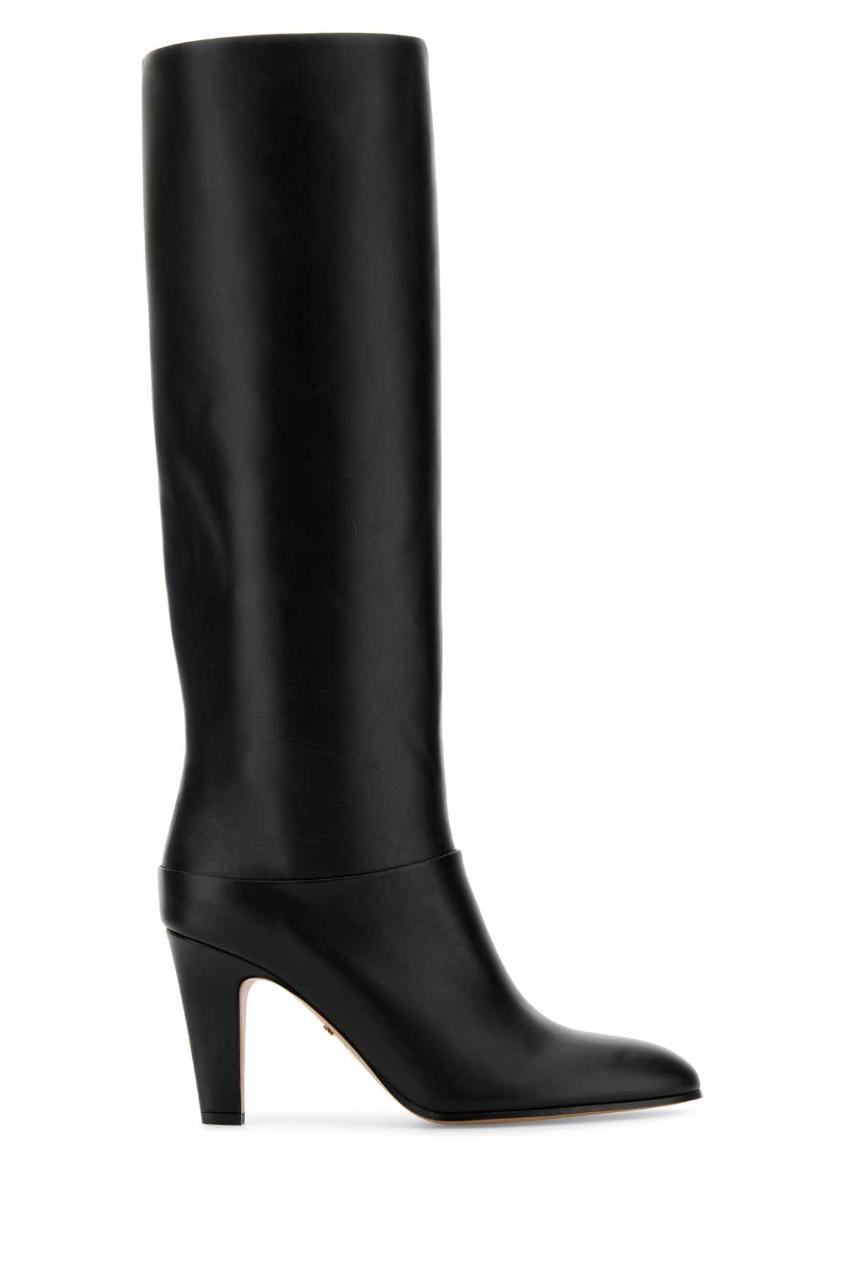 Shop Chloé Black Leather Eve Boots