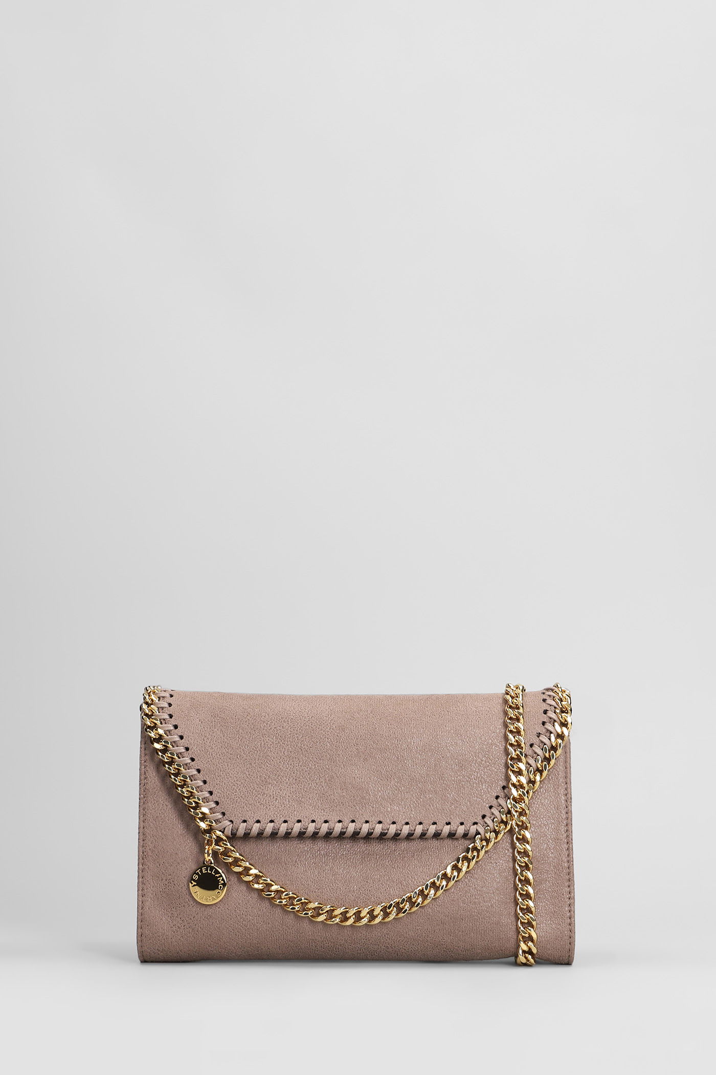 Stella Mccartney Falabella Wallet Shoulder Bag In Beige Polyester In Sand