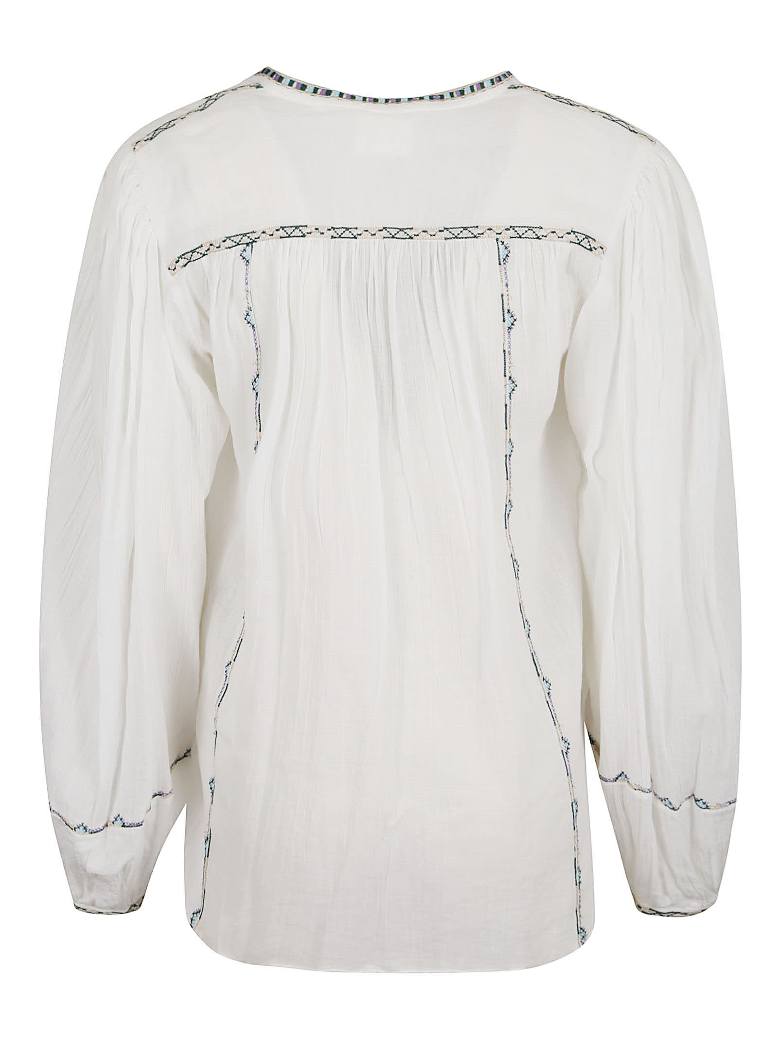 Shop Marant Etoile Sileika Blouse In White