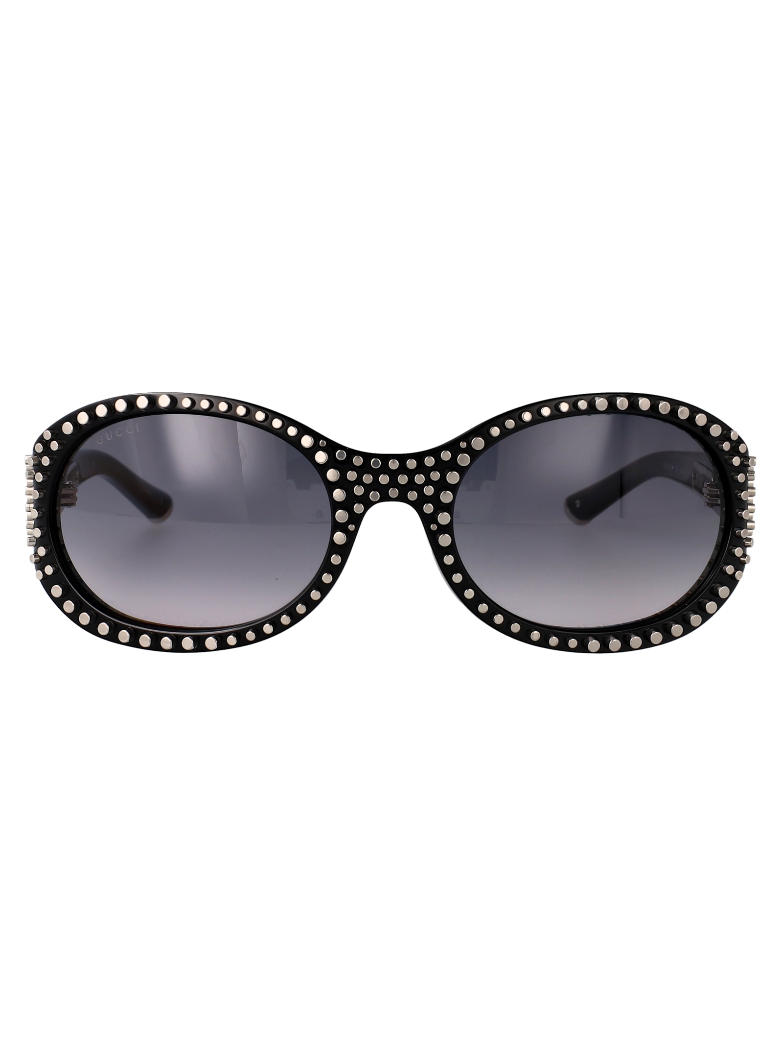 Gucci Black-black-grey Recycled Acetate Sunglasses In Black