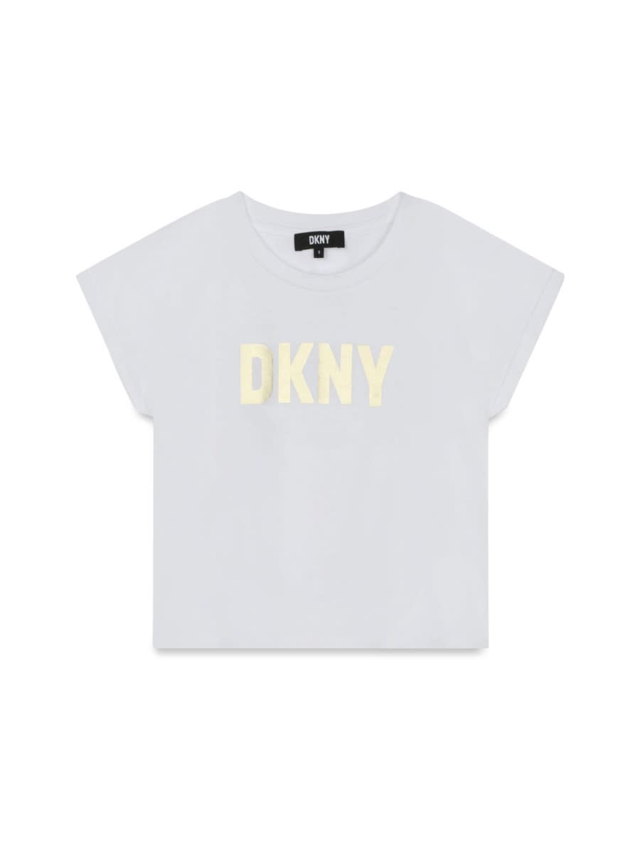 Shop Dkny Tee Shirt In White