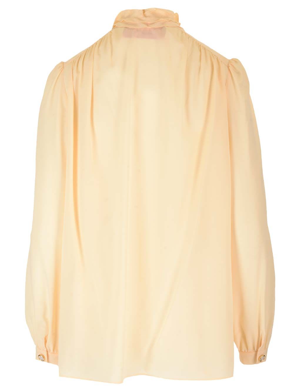 Valentino Crepe De Chine Shirt In Multicolor