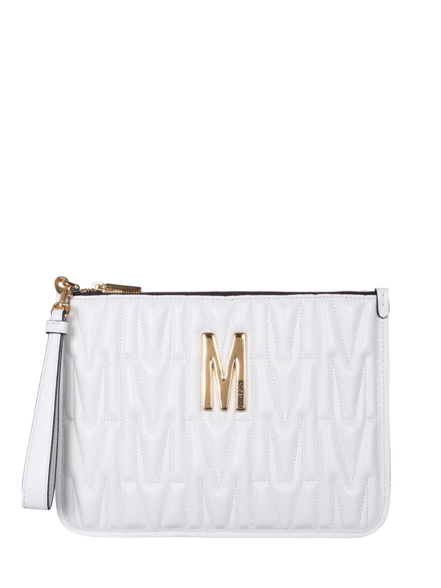 Moschino Quilted Logo Pouch