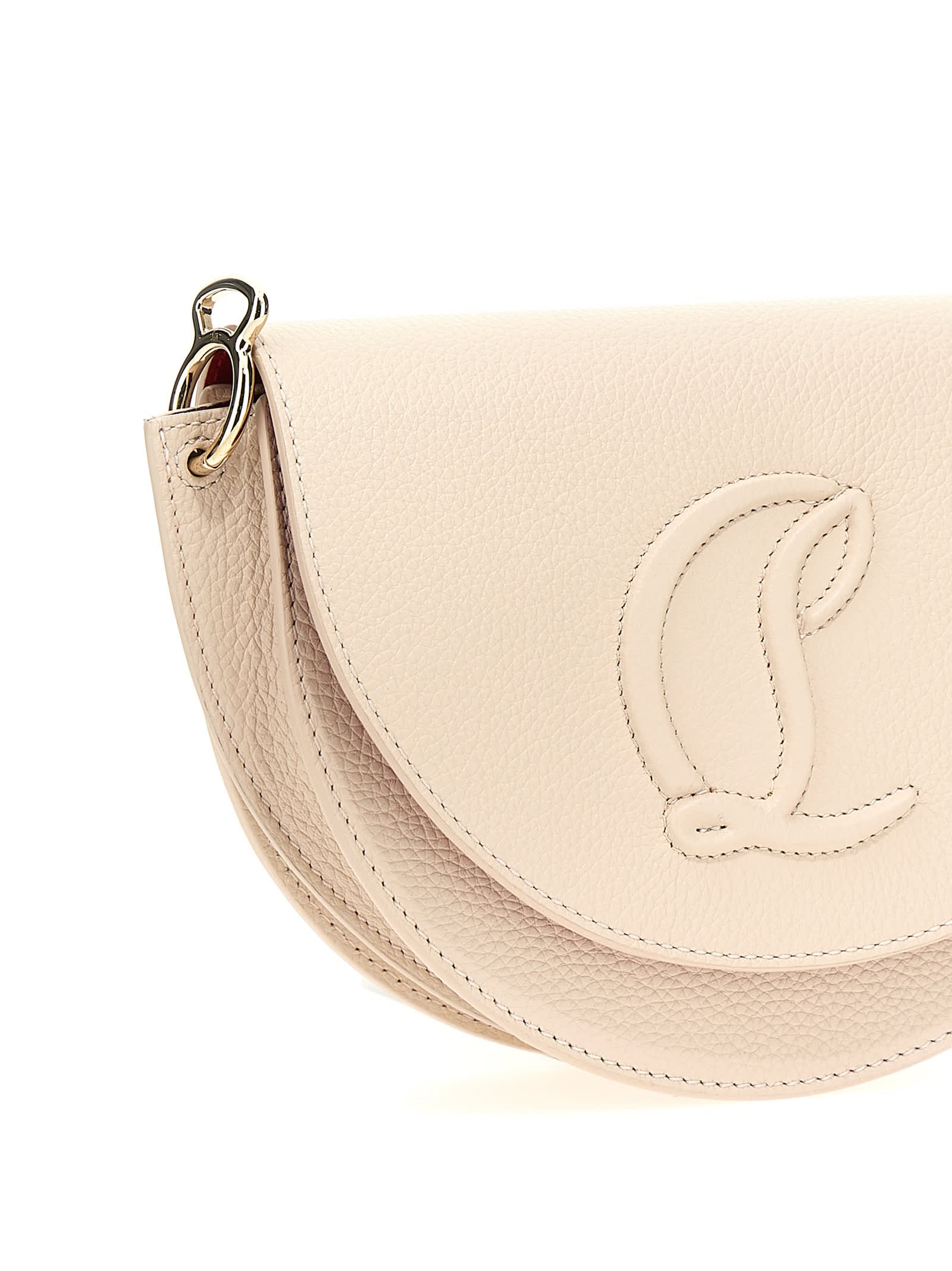 Shop Christian Louboutin By My Side Crossbody Bag In White