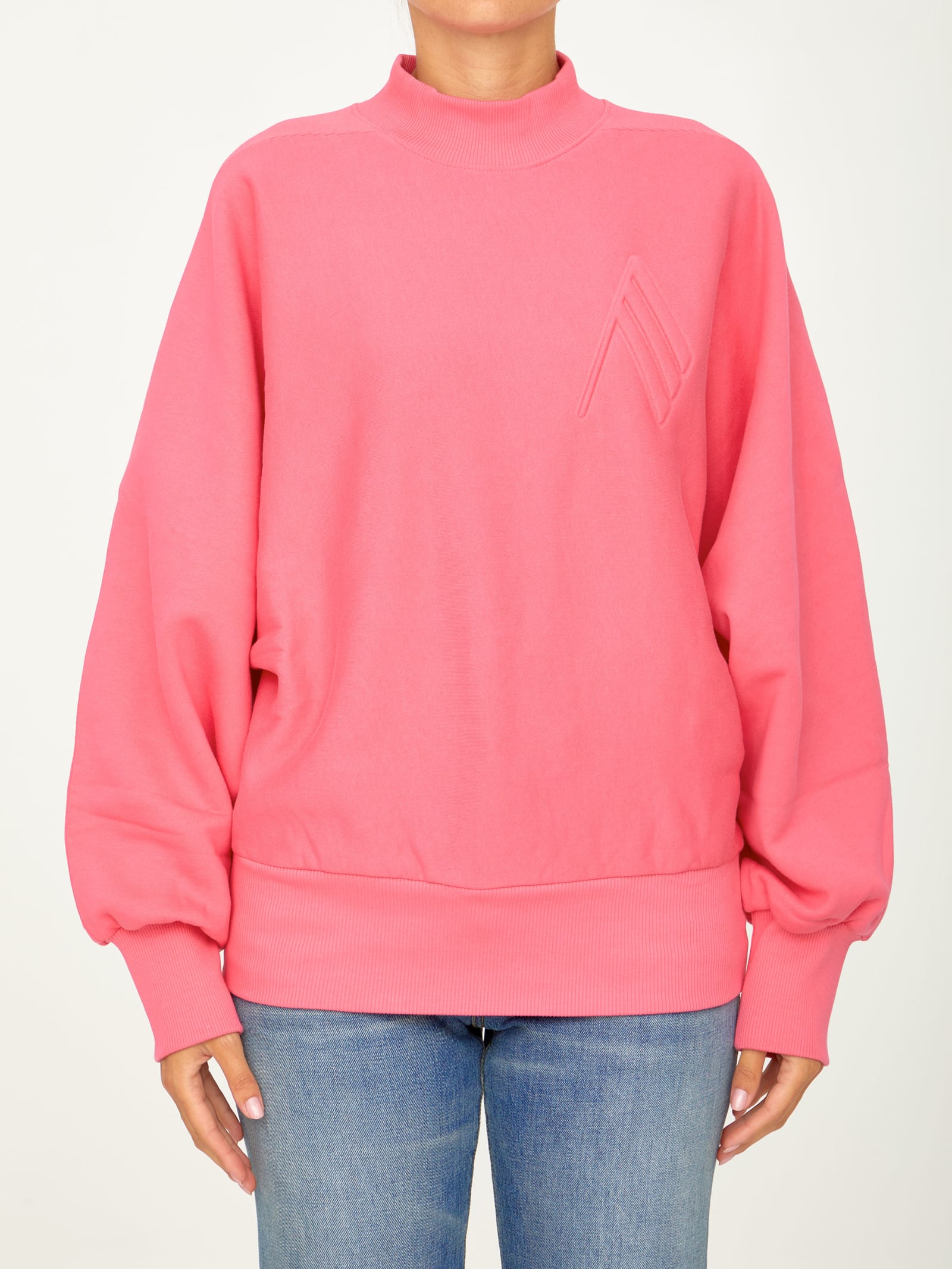 The Attico Pink Cotton Sweatshirt