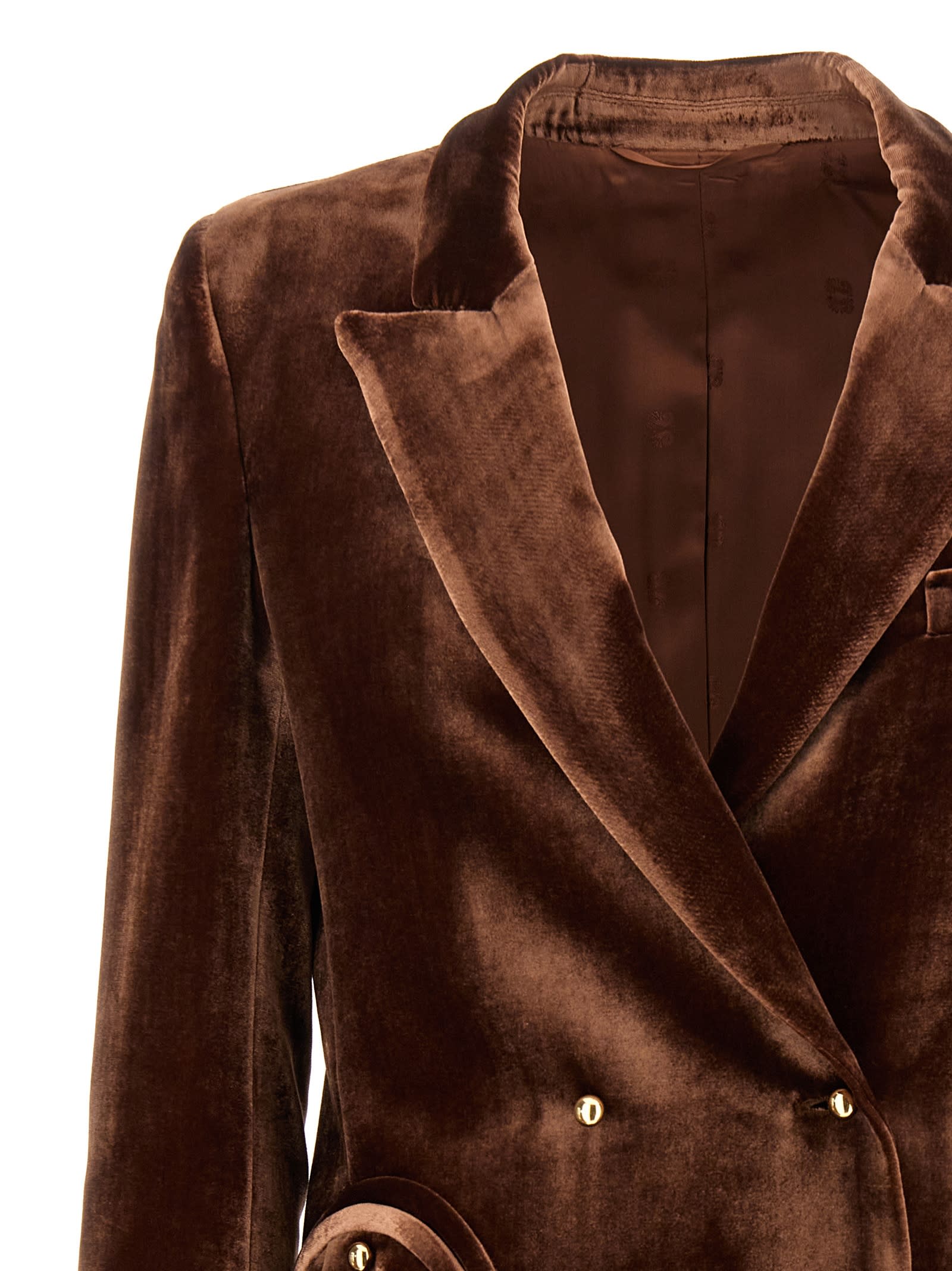 Shop Blazé Milano Afterglow Everyday Blazer In Brown