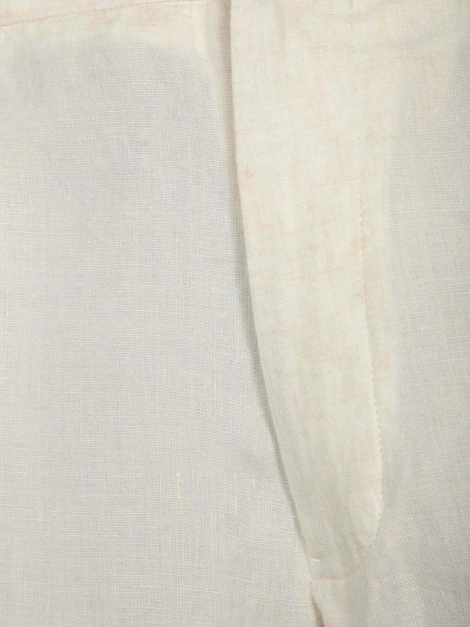 Shop Zegna Beige Linen Bermuda Shorts