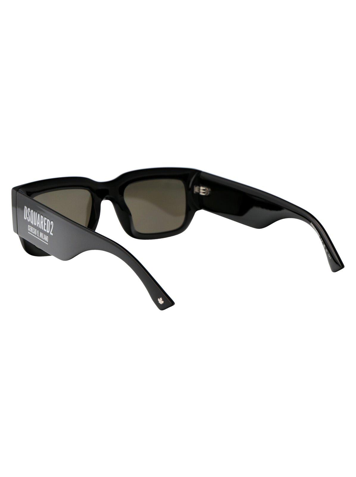 Shop Dsquared2 Square-frame Sunglasses In Csa/t4 Black Pallad