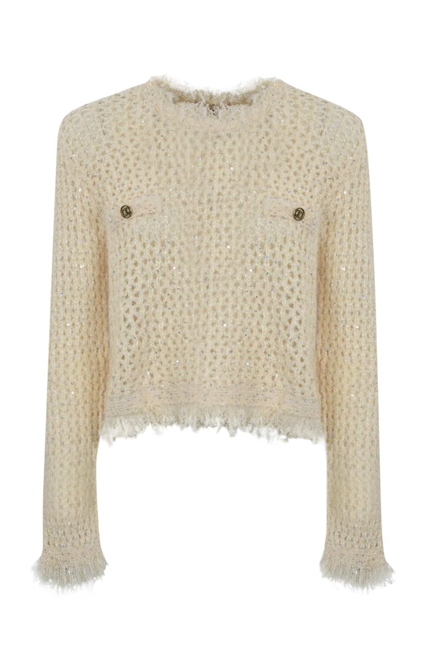 Mesh Jacquard Sweater