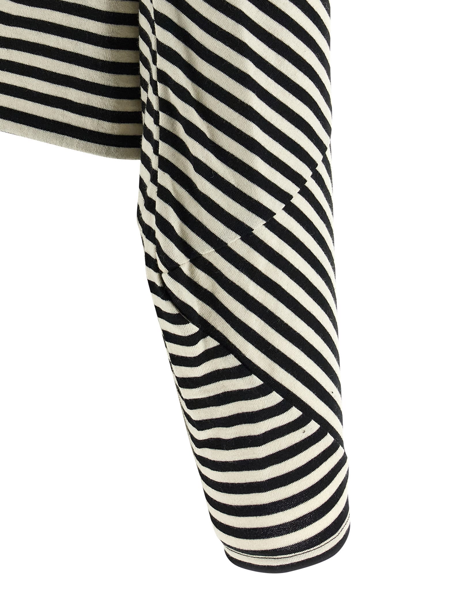 Junya Watanabe Asymmetrical Hem Sweater In Black