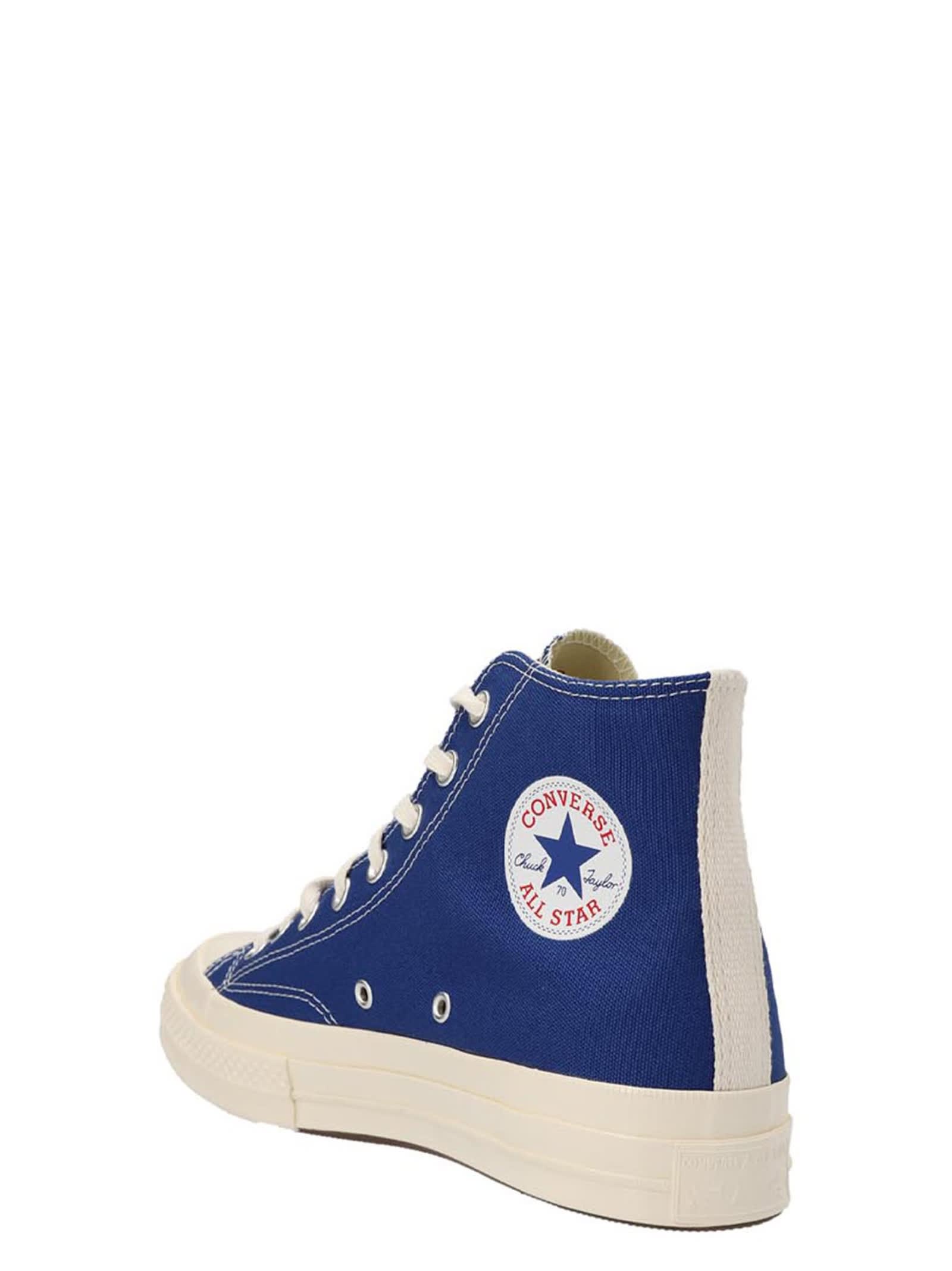 Shop Comme Des Garçons Play Comme Des Garçons Sneakers Play X Converse In Blue