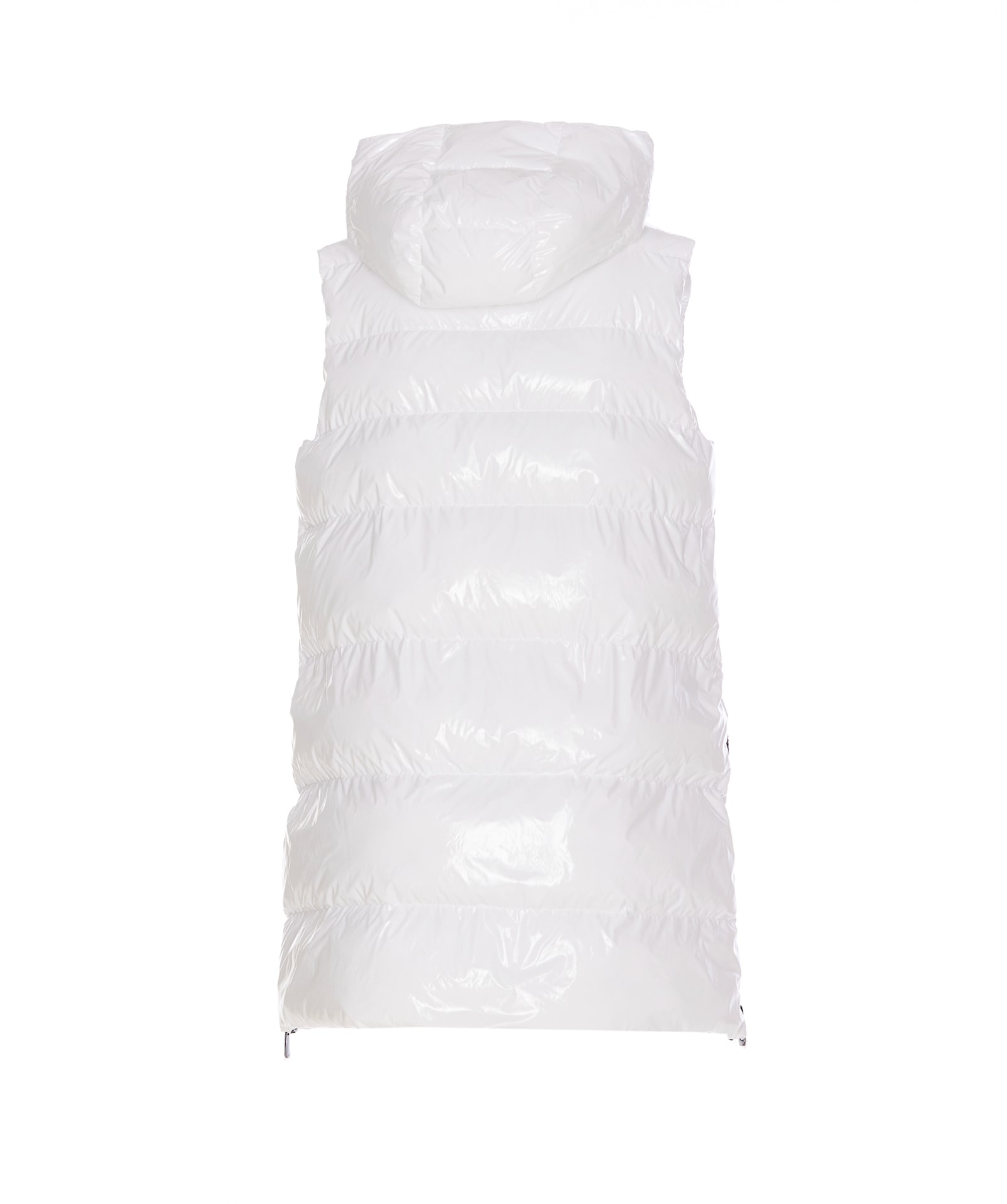 Shop Pinko Crystal Nylon Waistcoat In White