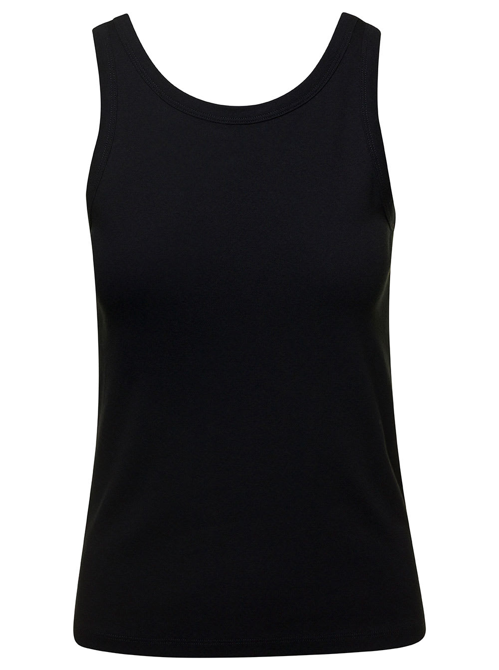 THE ROW FRANKIE BLACK TANK TOP IN COTTON WOMAN