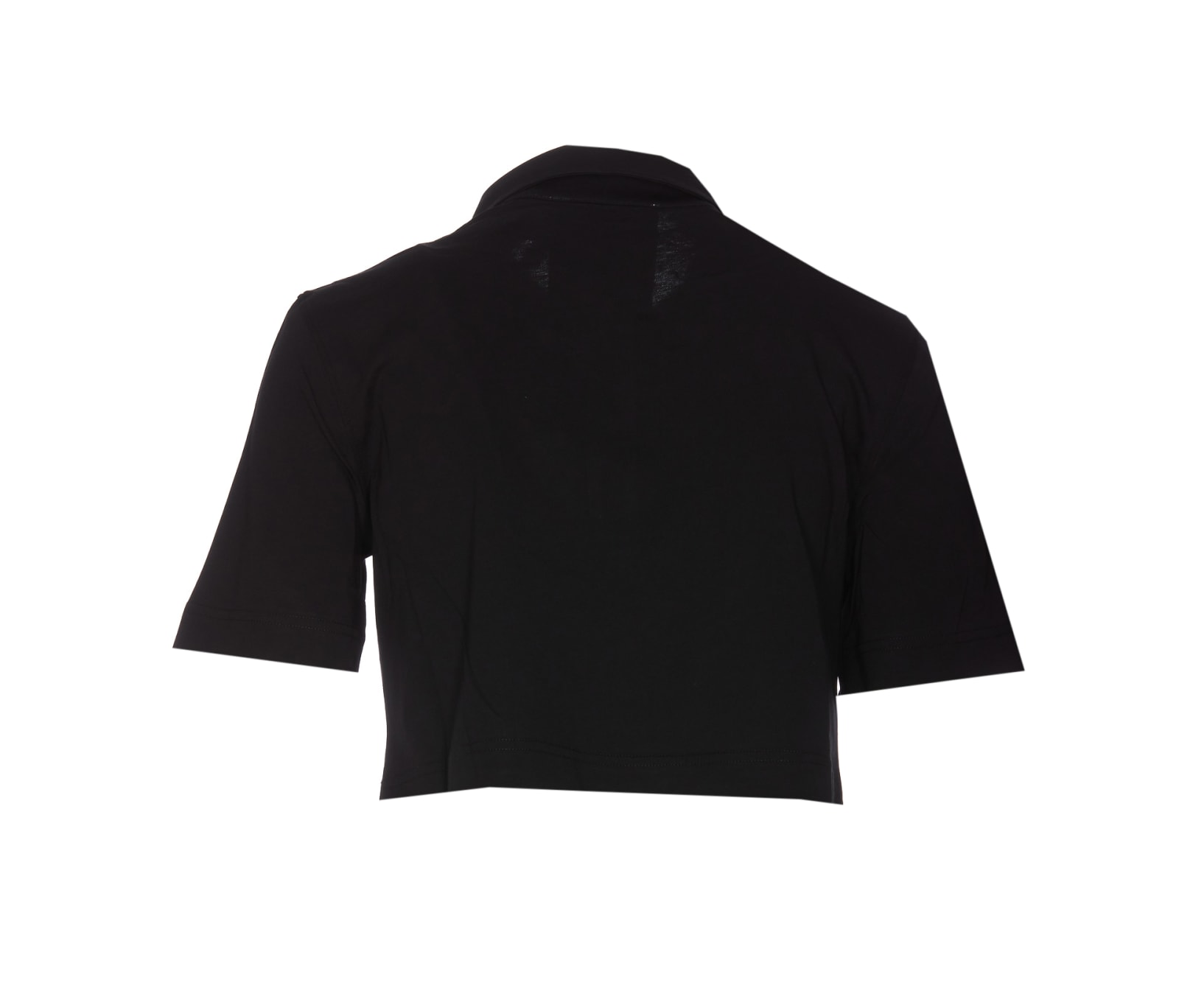 Shop Moschino Cropped Drawn Teddy Bear T-shirt In Black