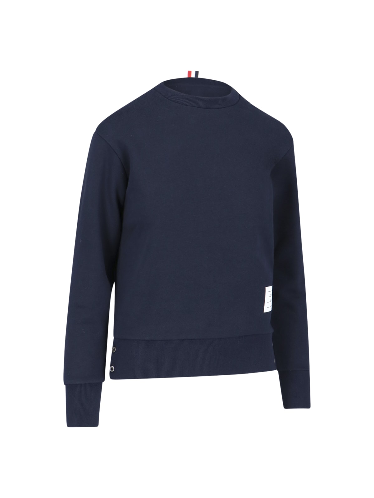 Shop Thom Browne - Rear Grosgrain Sweatshirt In Blue