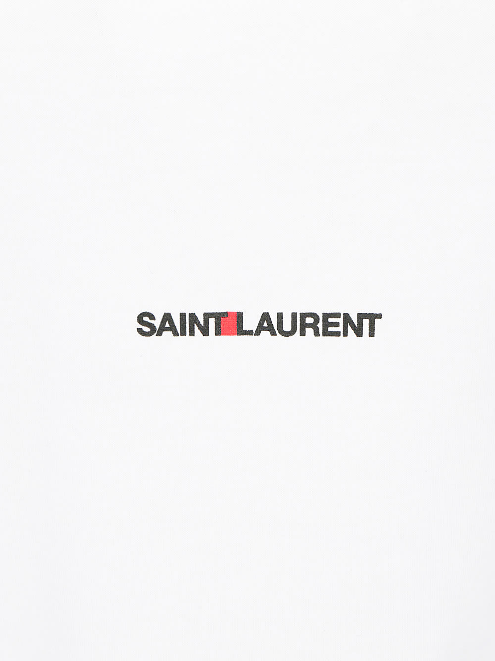 Shop Saint Laurent Logo Detail T-shirt In White