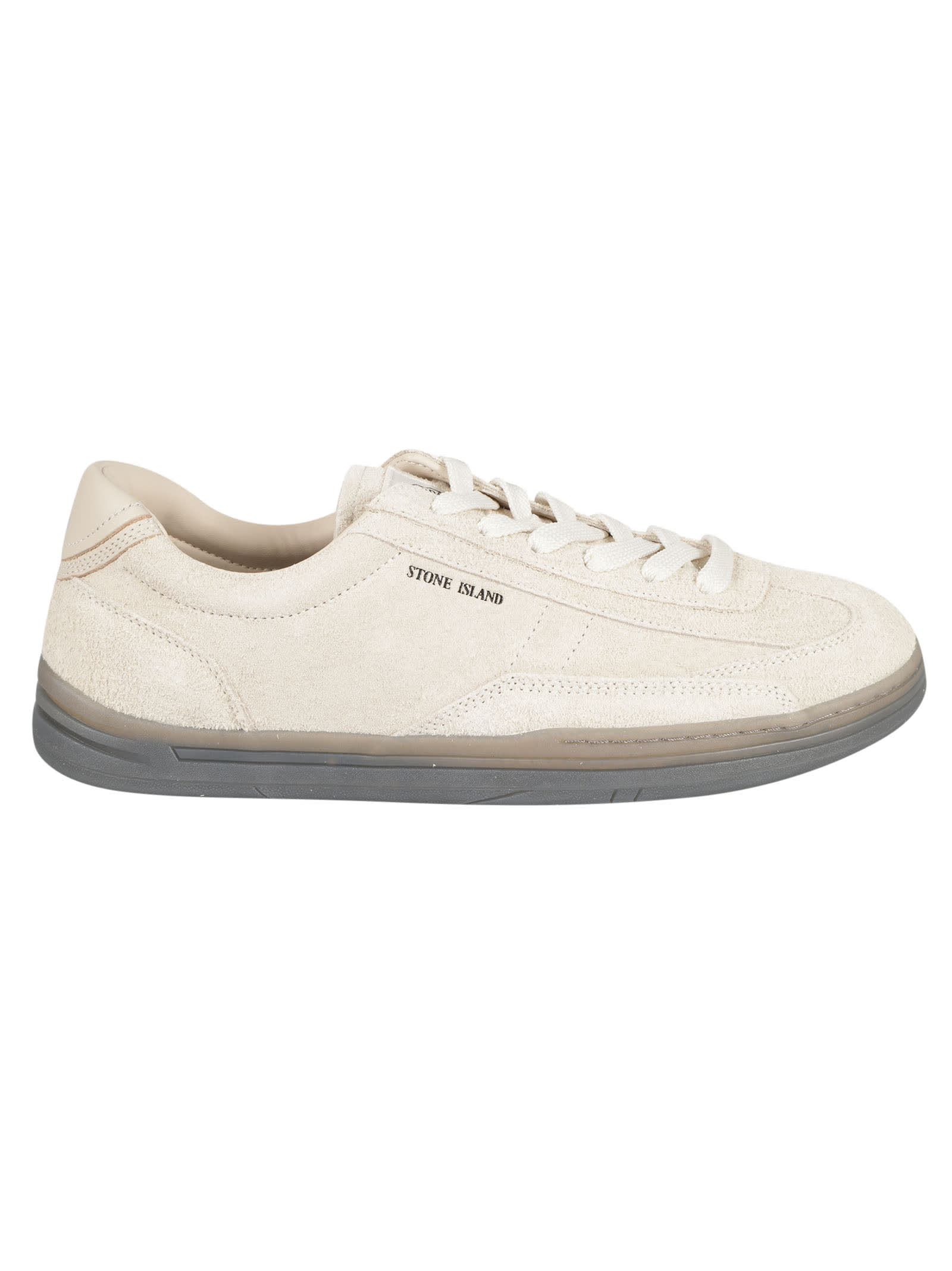 Shop Stone Island Logo Sneakers In V0091