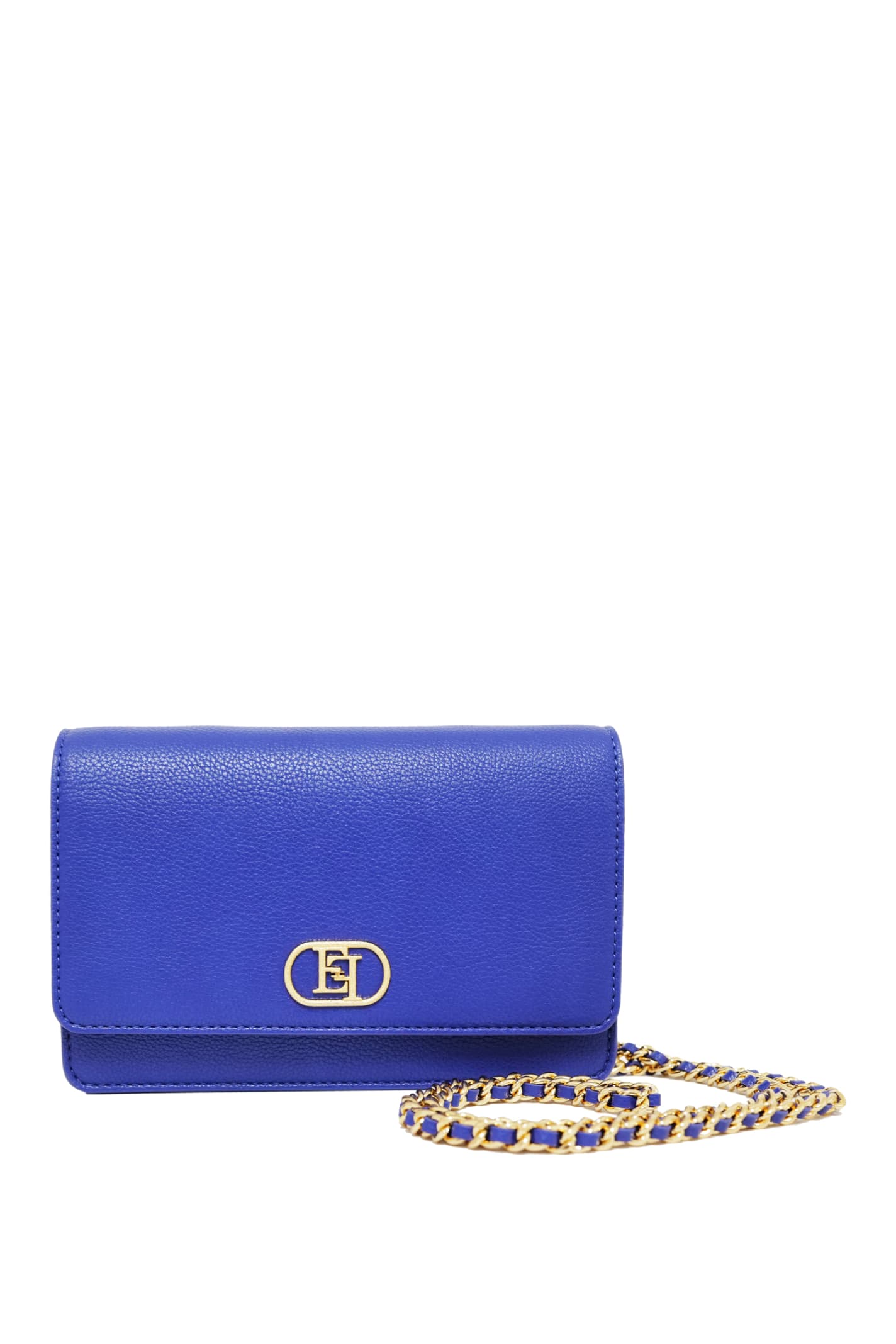 Shop Elisabetta Franchi Shoulder Bag  In Blue