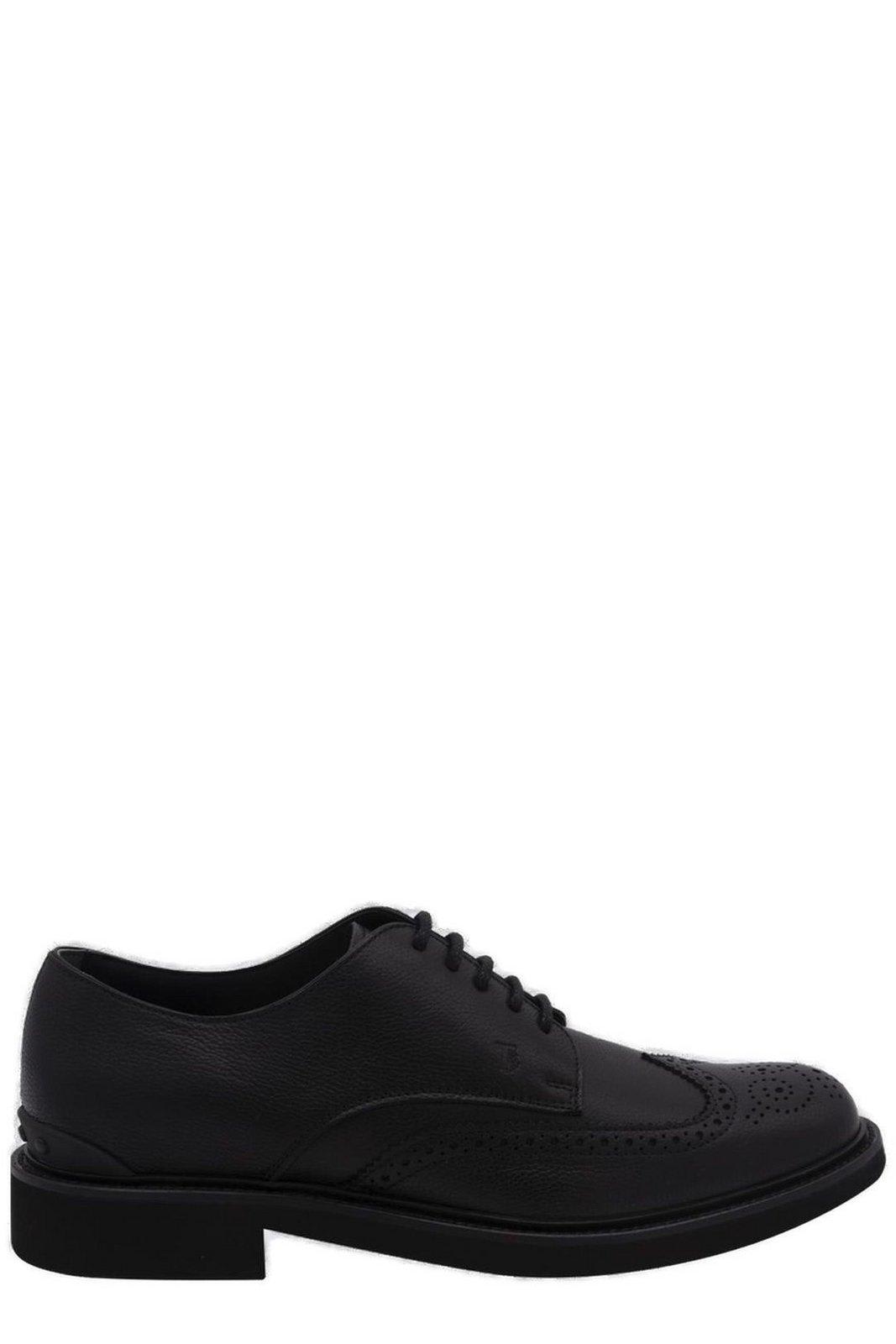 Tod's Perforated Detail Lace-up Shoes