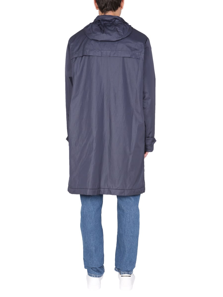 Shop Aspesi Gallio Waterproof Coat In Blue