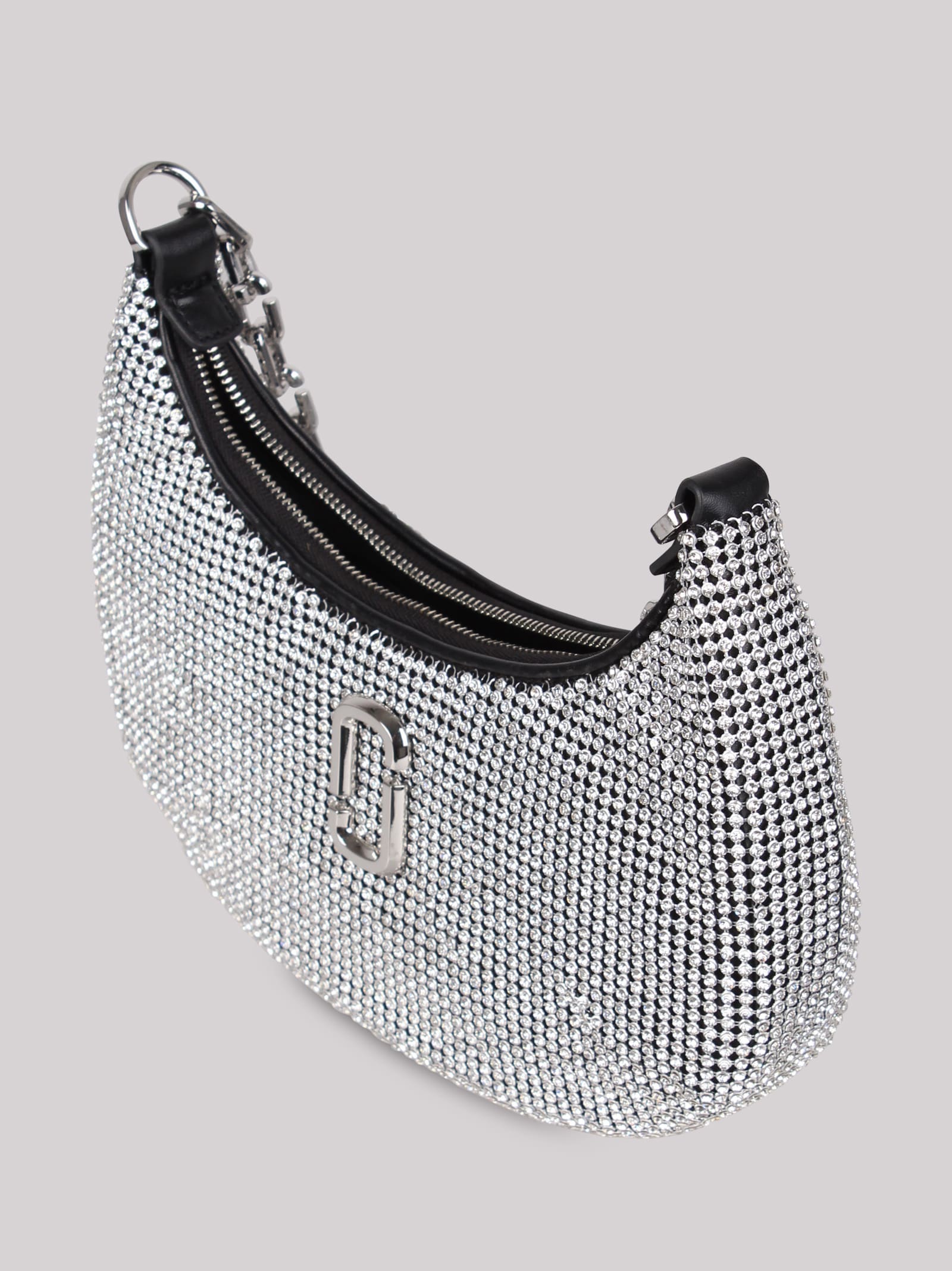 Shop Marc Jacobs The Rhinestone Small Curve Shoulder Bag