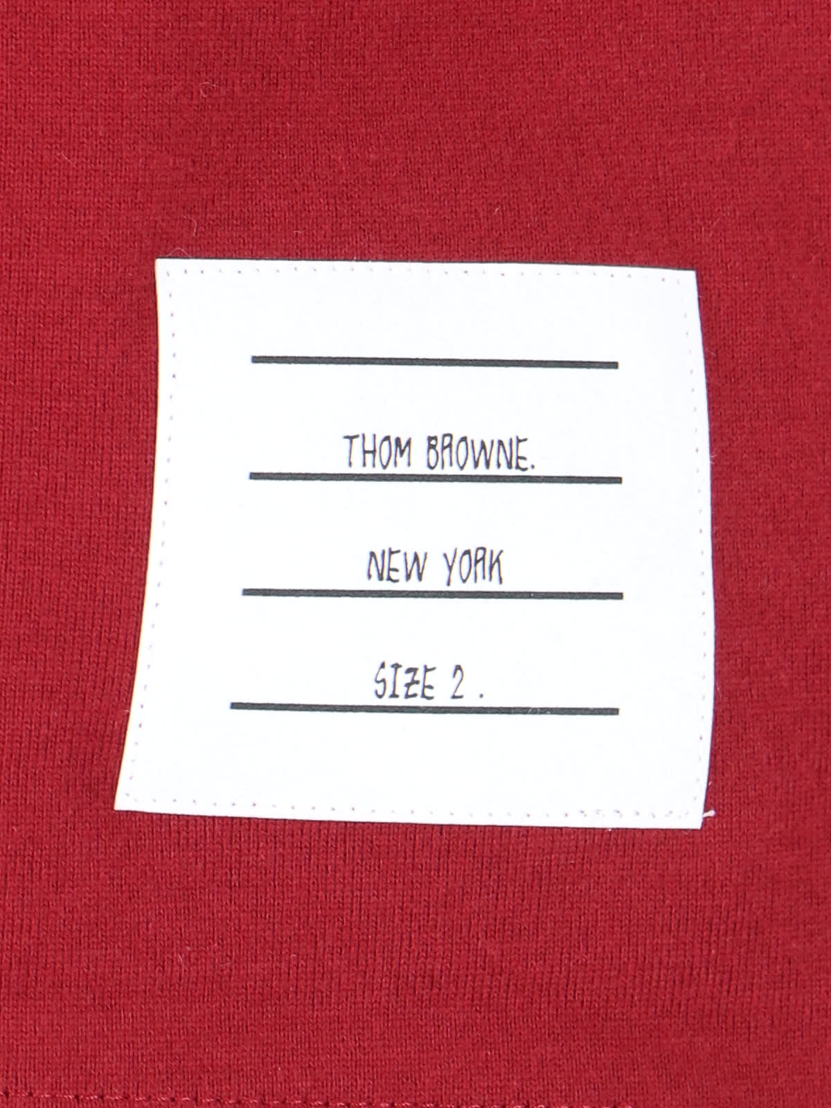 Shop Thom Browne Ringer T-shirt In Red